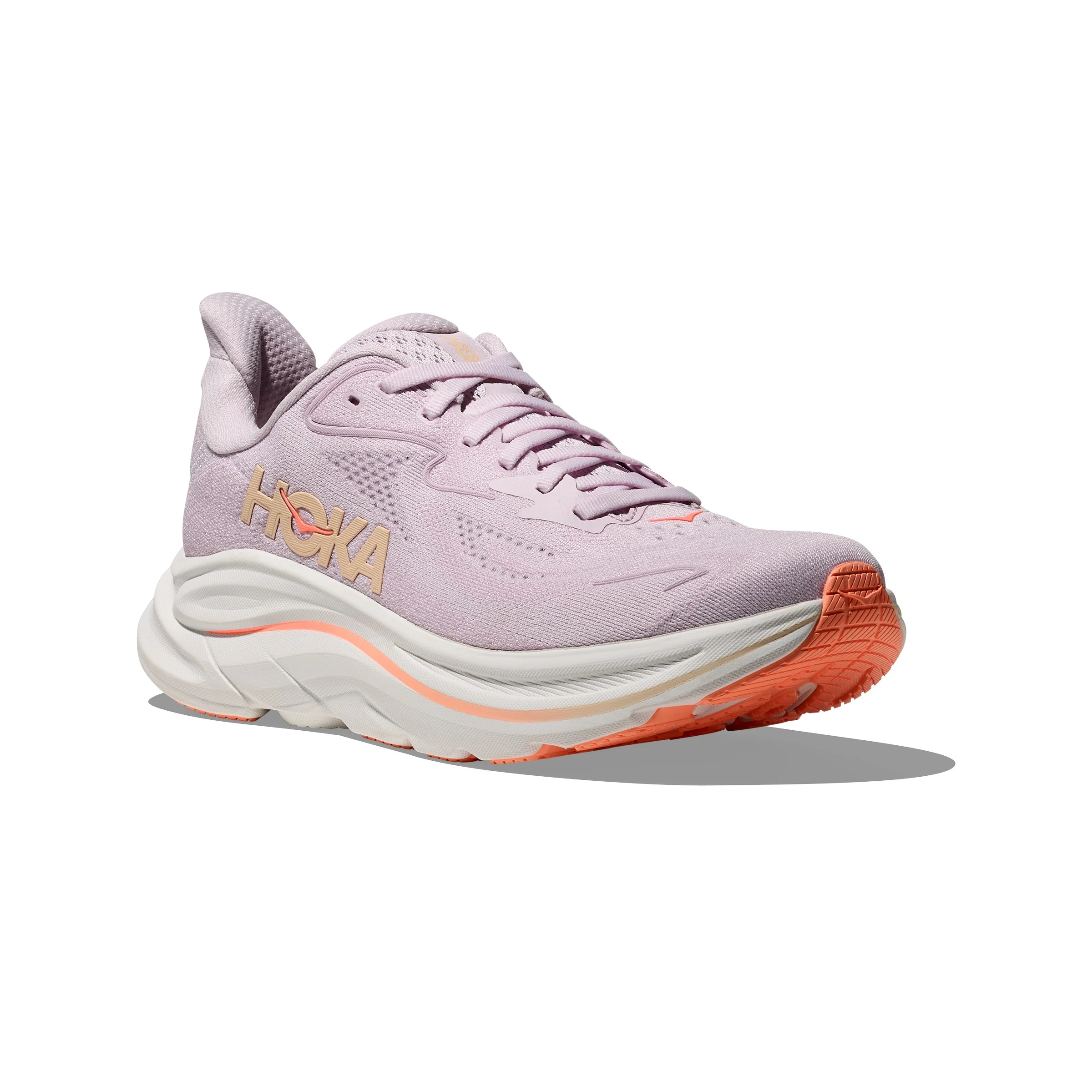 Hoka Clifton 10 | Lilac Cream / Tangerine Glow | Womens - Ekiden Sports