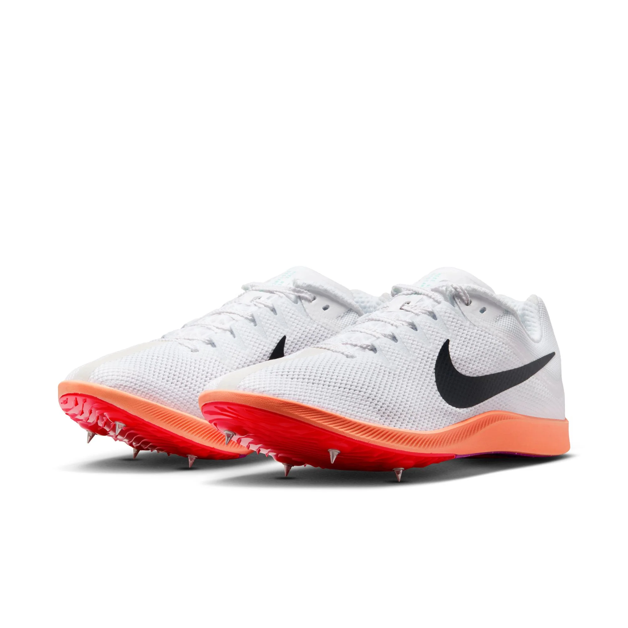 Nike Zoom Rival Distance Spikes | White / Obsidian / Bright Crimson / Hyper Turquoise | Unisex - Ekiden Sports