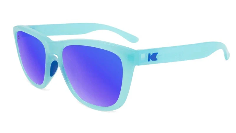 Knockaround Sunglasses | Premiums Sport | Icy Blue / Moonshine - Ekiden Sports