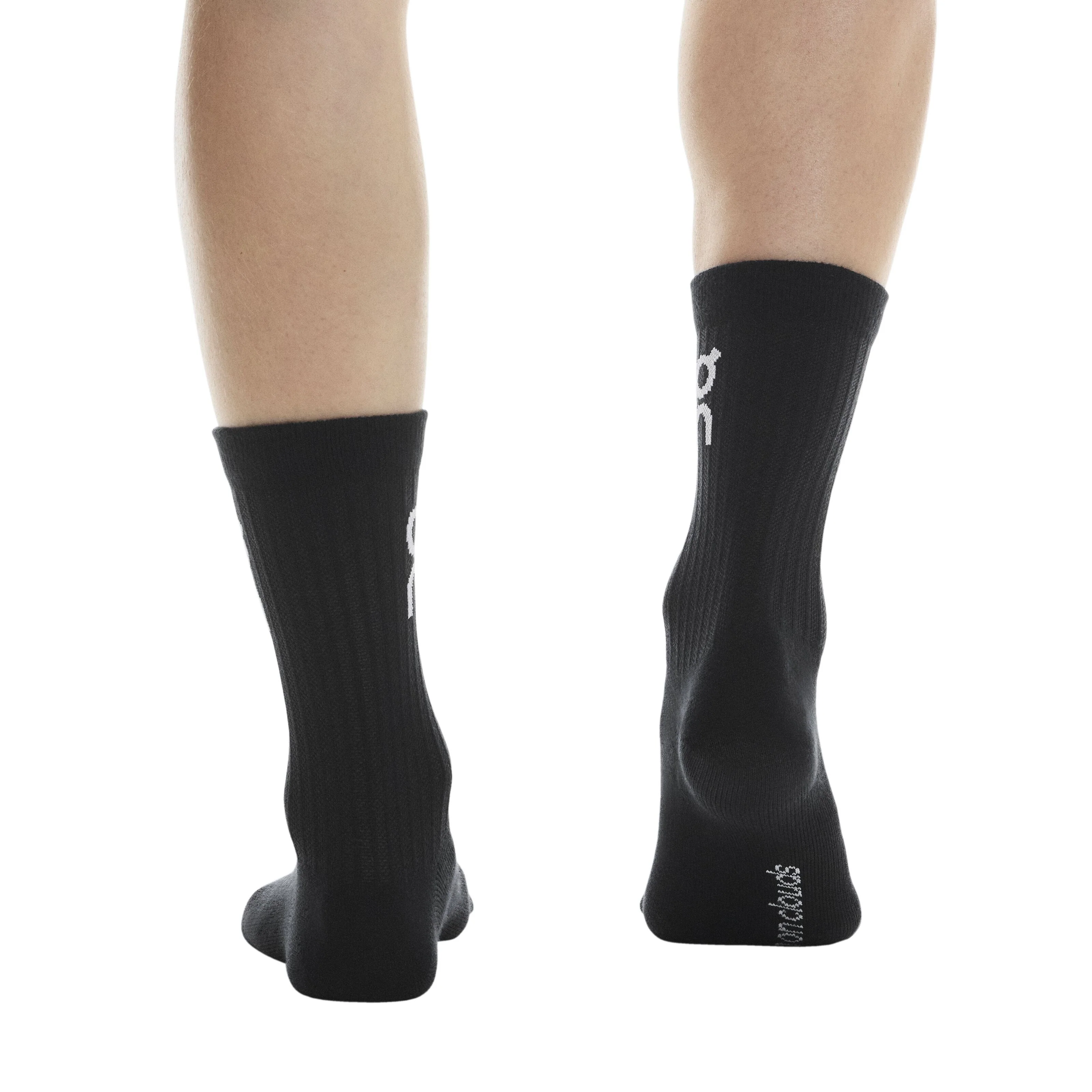 On Logo Sock High 3 Pack | Black - Ekiden Sports