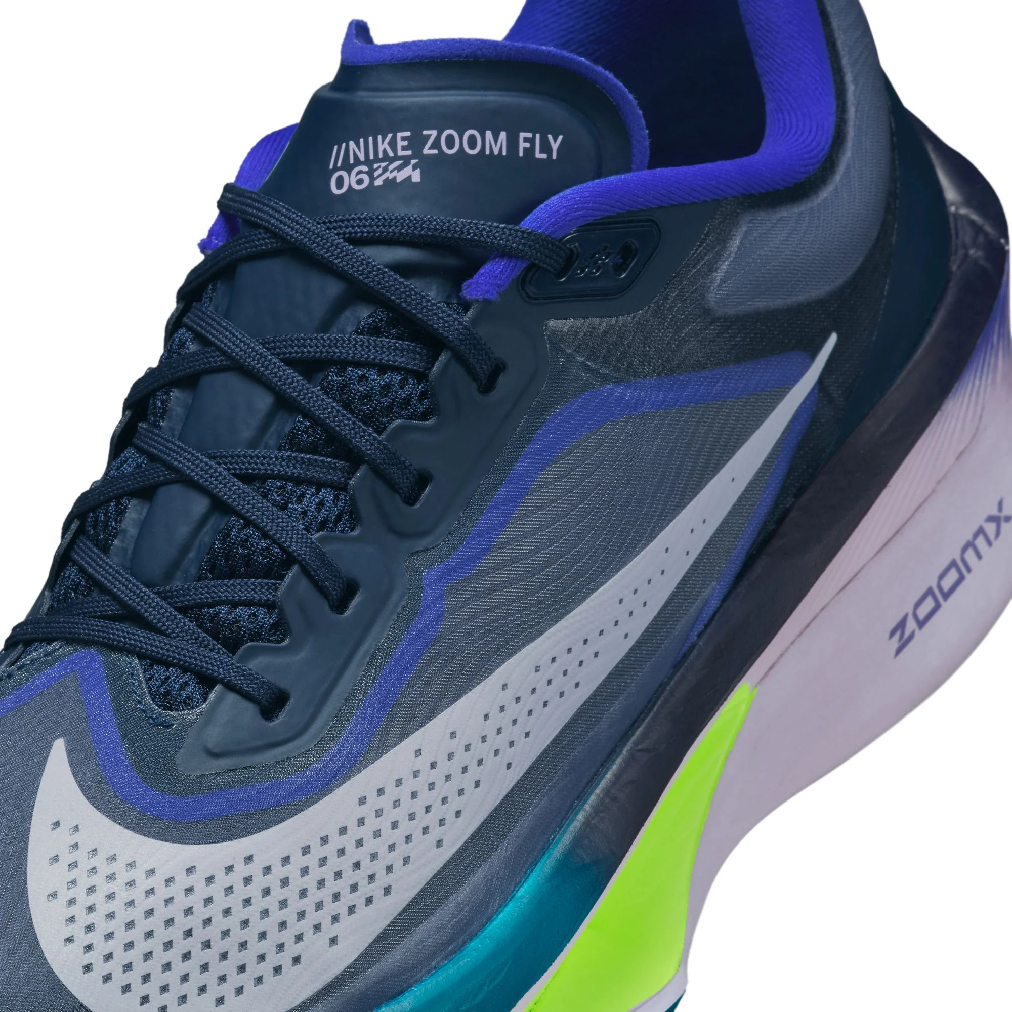 Nike Zoom Fly 6 | Obsidian / White / Persian Violet / Volt | Mens - Ekiden Sports