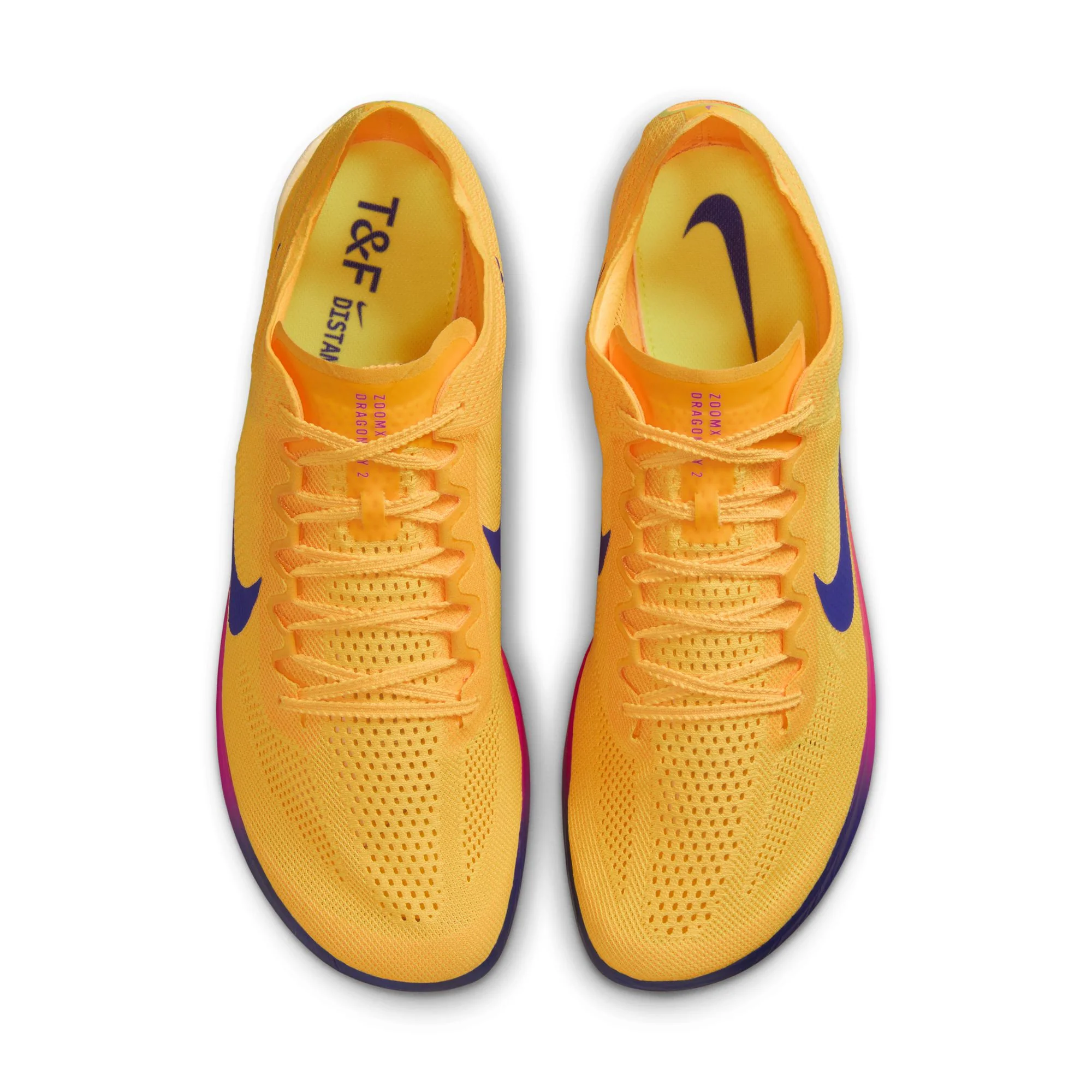 Nike Dragonfly 2 Long Distance Spikes | Citron Pulse / Indigo Burst / Vivid Purple | Unisex - Ekiden Sports