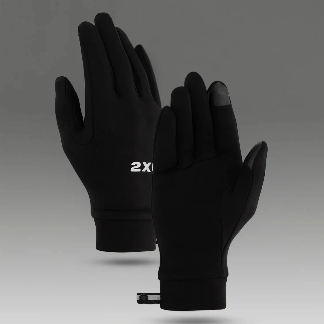 2XU Run Glove | Black - Ekiden Sports