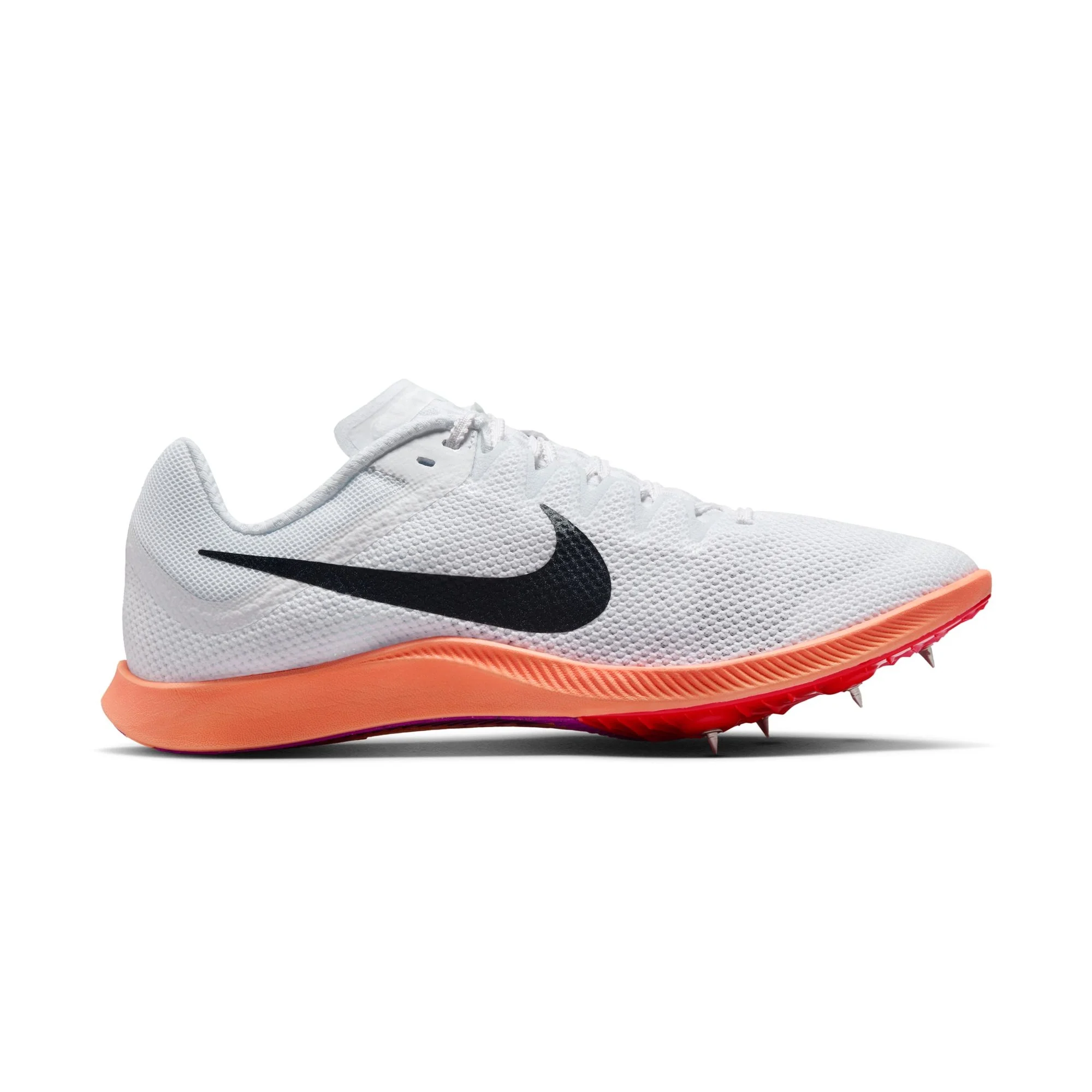 Nike Zoom Rival Distance Spikes | White / Obsidian / Bright Crimson / Hyper Turquoise | Unisex - Ekiden Sports