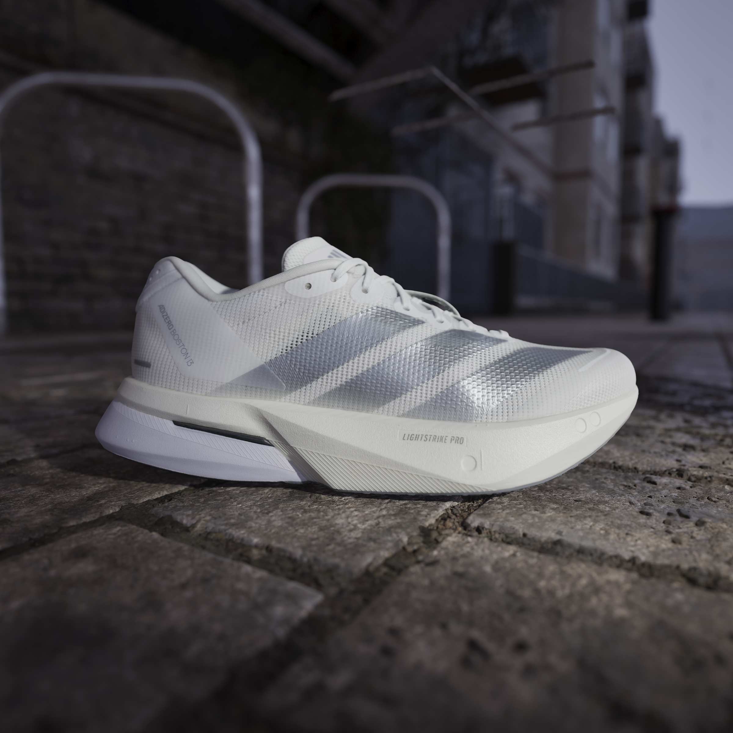 adidas Boston 13 | Cloud White / Matte Silver / Dash Grey | Womens - Ekiden Sports