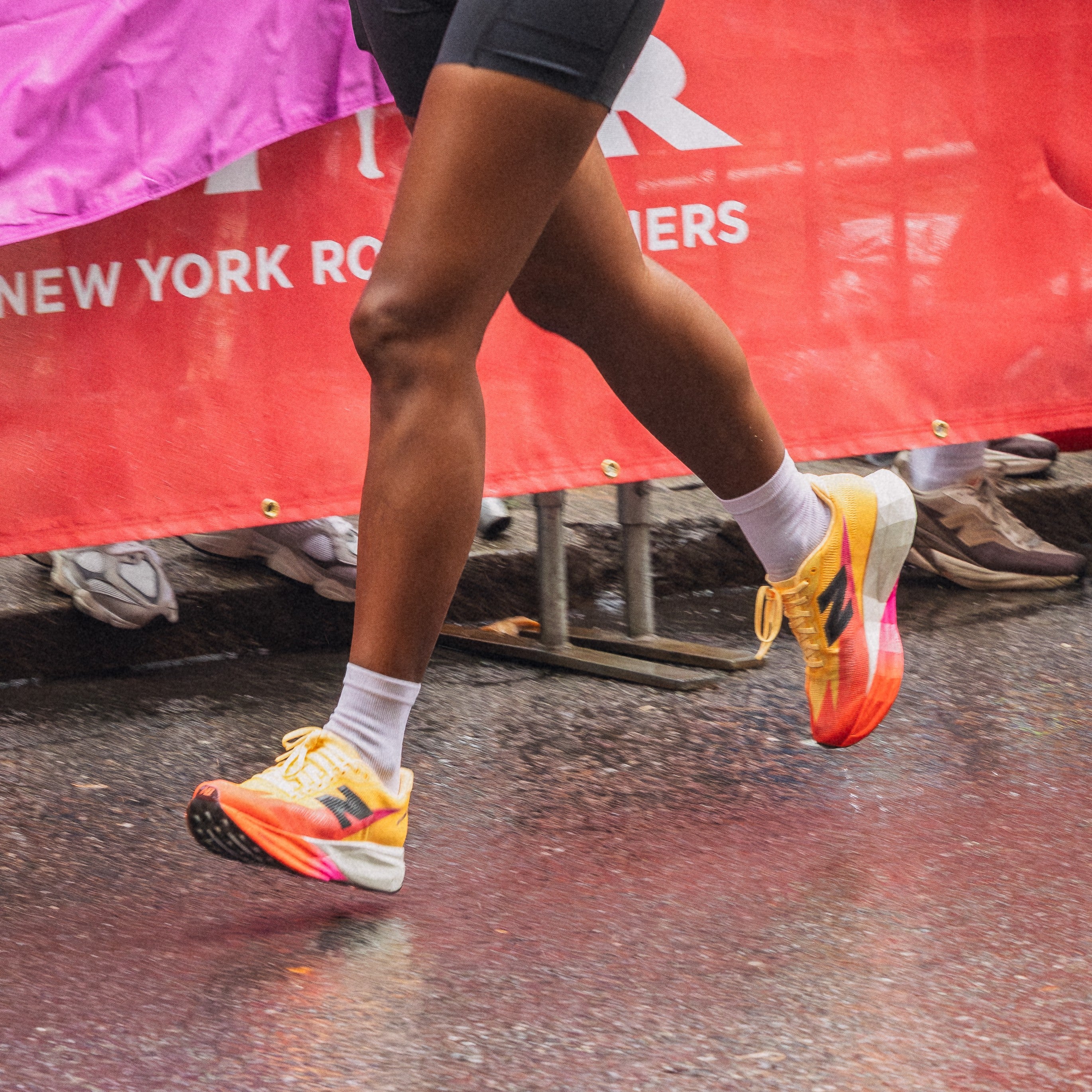 New Balance FuelCell SuperComp Elite v5 | Tangerine Heat / White Peach / Pink Heat | Mens - Ekiden Sports