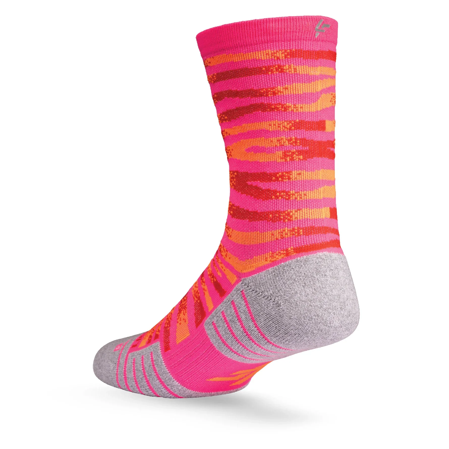 Lightfeet Performance Predator Socks | Midweight | Half Crew | Pink / Red / Orange - Ekiden Sports