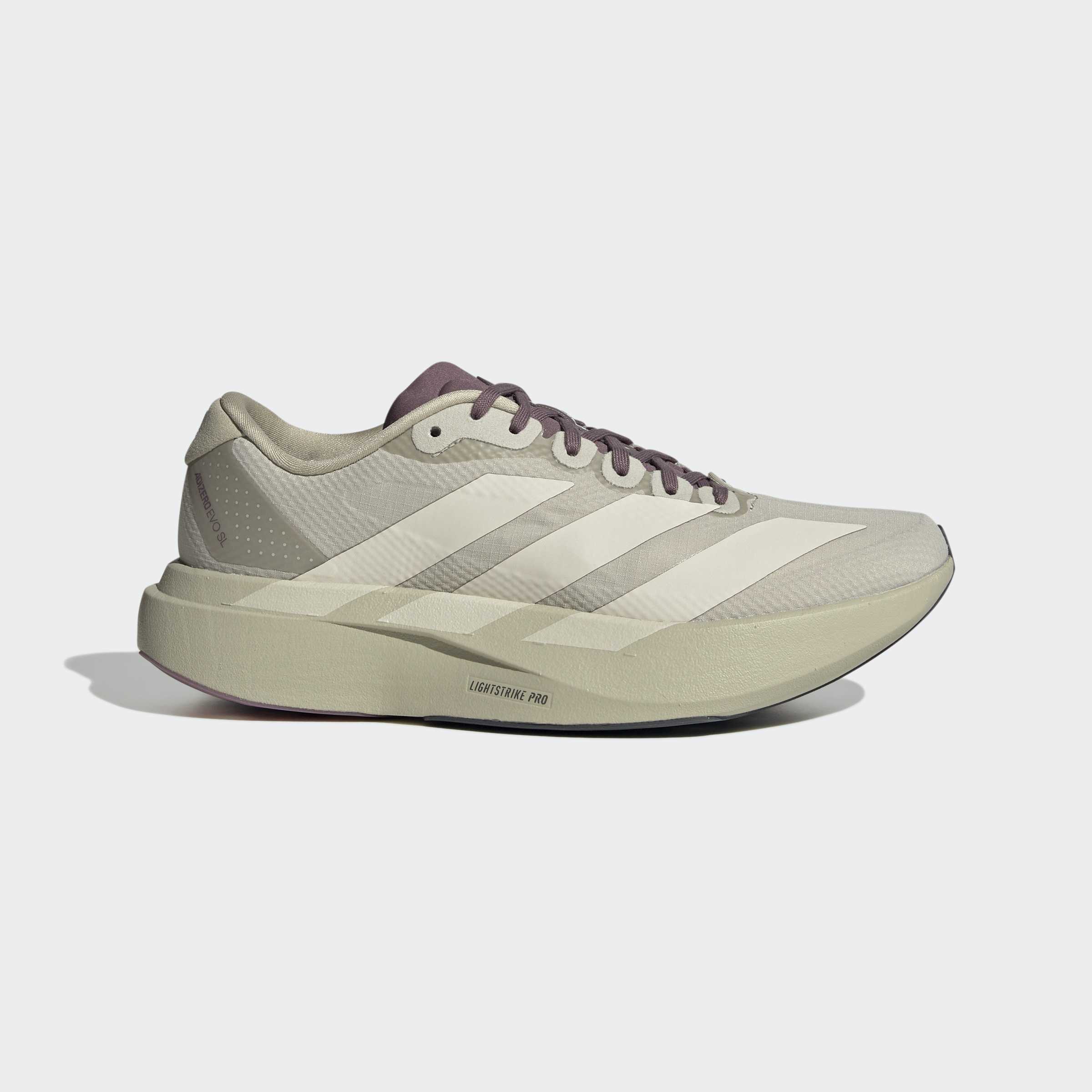 adidas Adizero Evo SL H.Koumori | Putty Grey / Alumina / Shadow Fig | Womens - Ekiden Sports