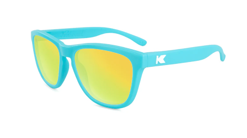 Knockaround Sunglasses | Kids Premiums | Matte Blue / Yellow - Ekiden Sports