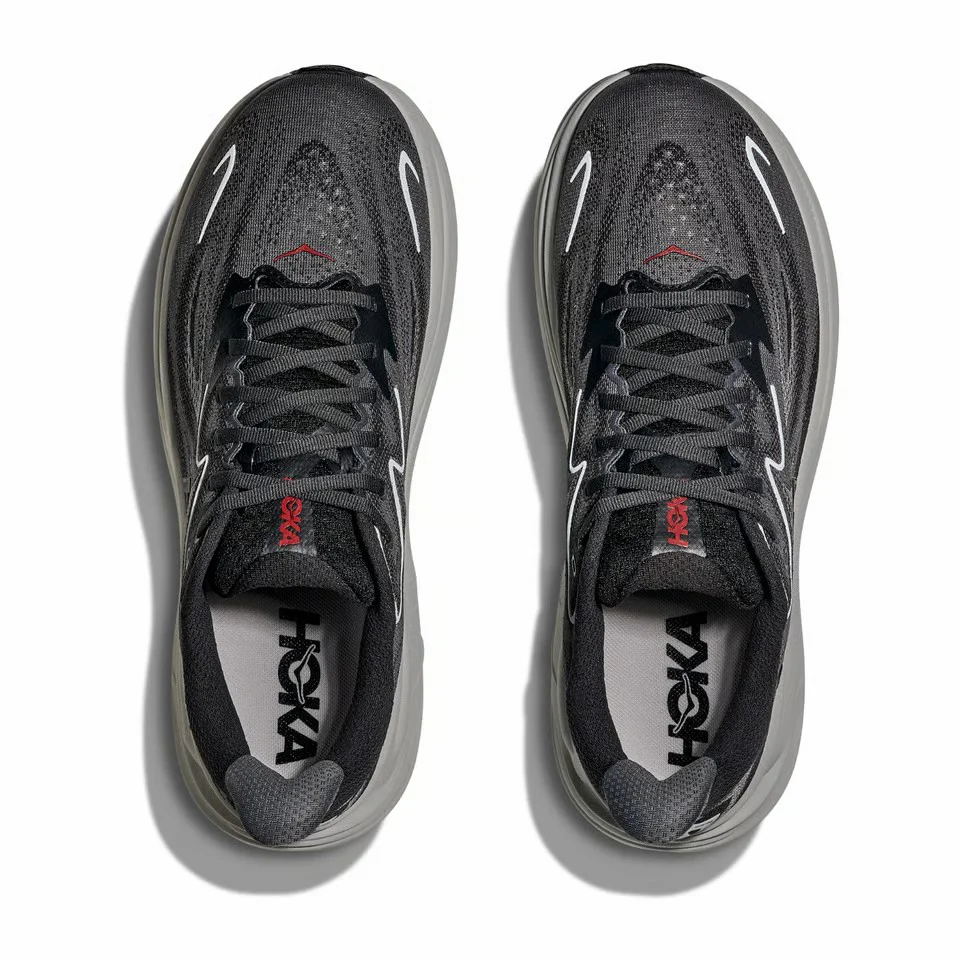 Hoka Clifton 10 | Carbon Black / Satellite Grey | Mens - Ekiden Sports