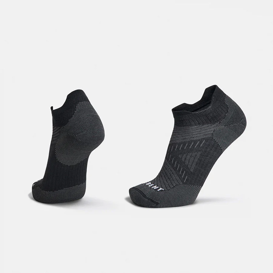 Le Bent Run Sock | Targeted Cushion | Micro | Black - Ekiden Sports