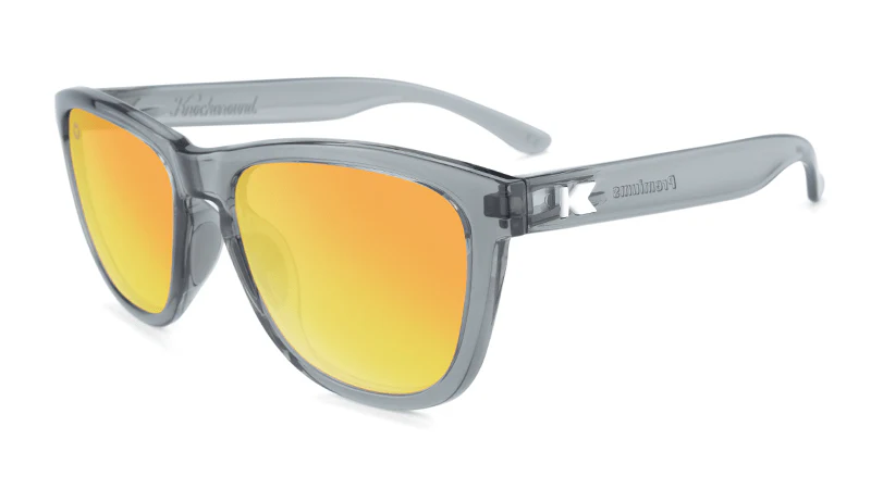 Knockaround Sunglasses | Premiums Sport | Clear Grey / Sunset - Ekiden Sports