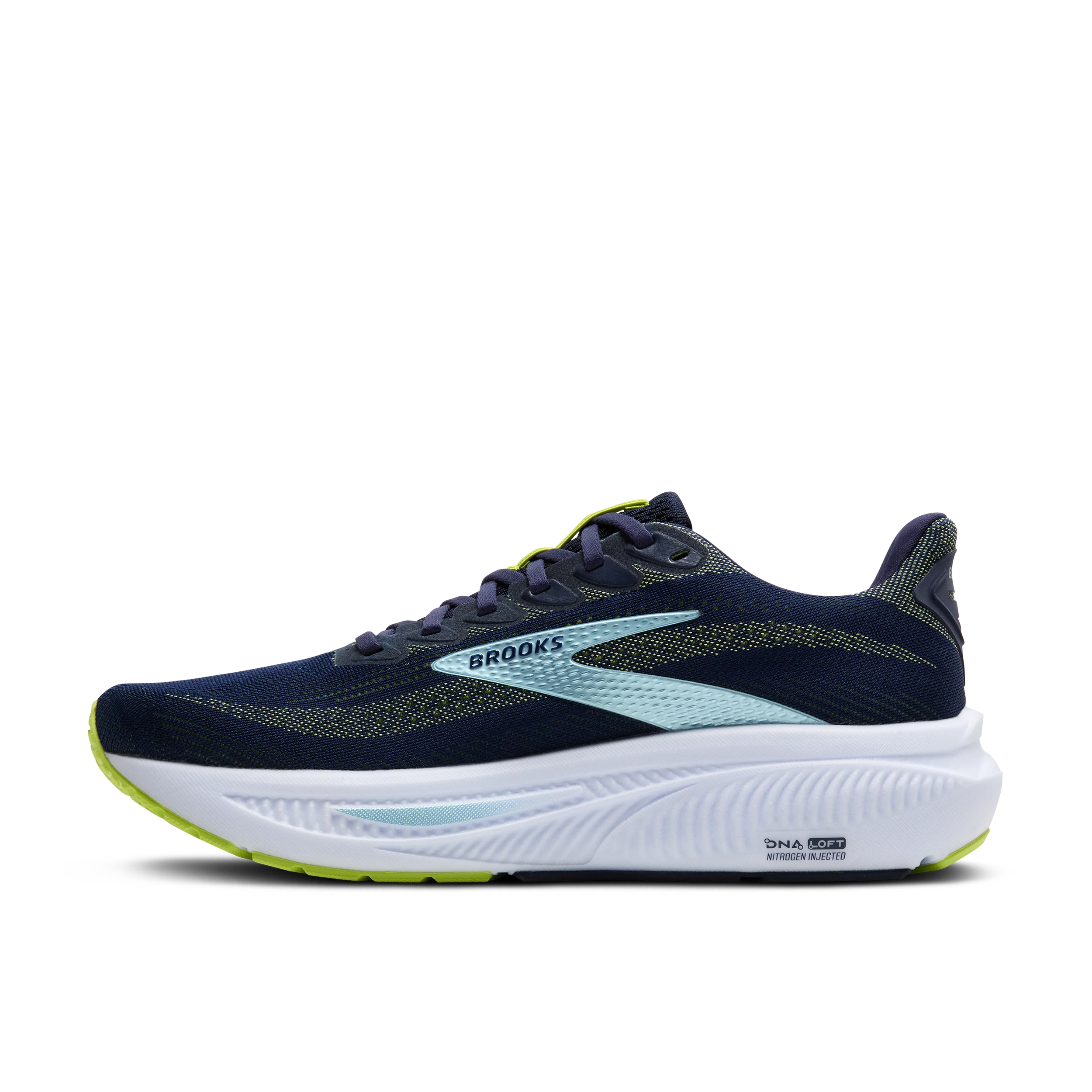 Brooks Ghost 17 | Peacoat / Lime / Blue | Mens - Ekiden Sports