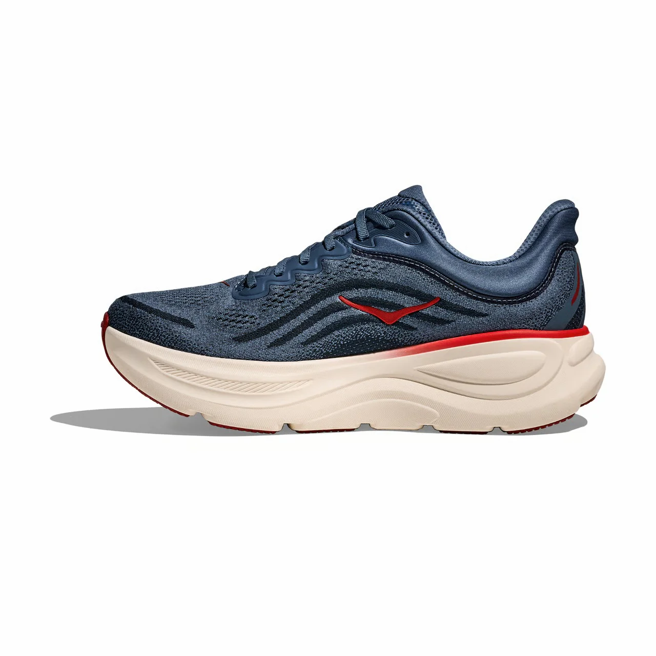 Hoka Bondi 9 | Thunder Cloud / Vermillion | Mens - Ekiden Sports