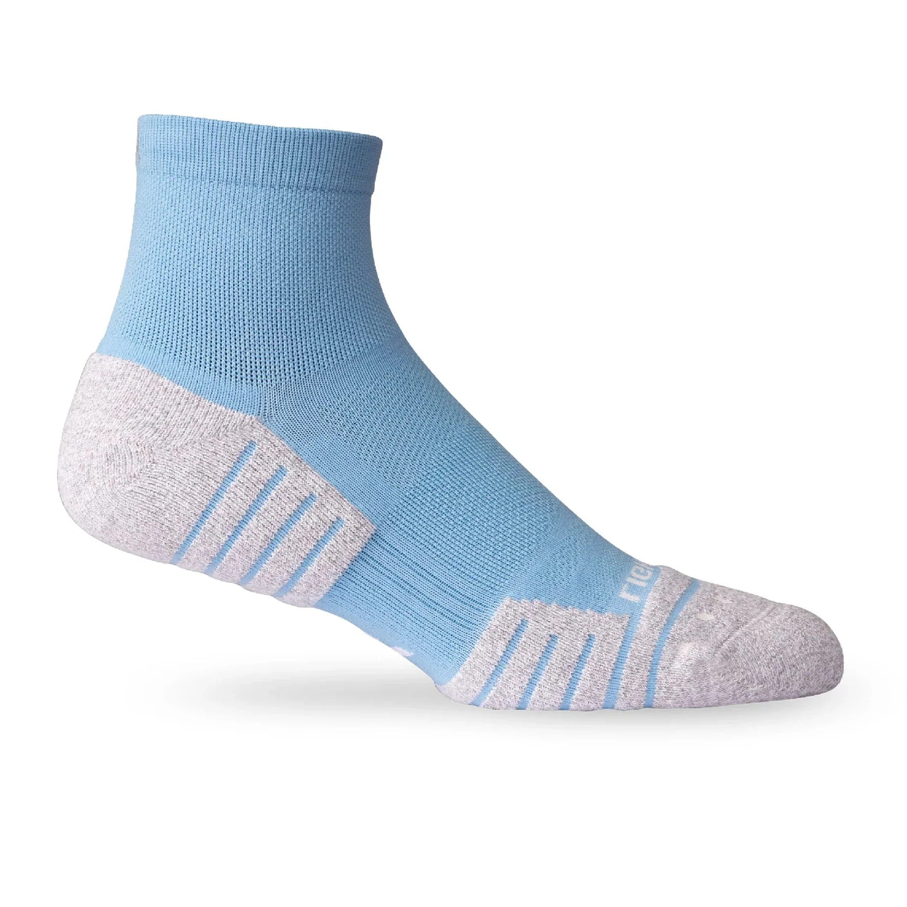 Lightfeet Performance Socks | Midweight | Quarter Crew | Soft Blue - Ekiden Sports