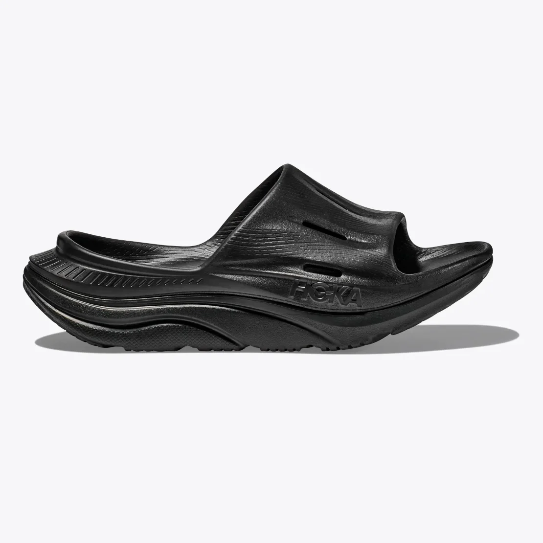Hoka Ora Recovery Slide 3 | Black | Unisex - Ekiden Sports
