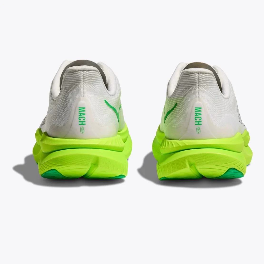 Hoka Mach 6 | White / Neon Lime | Mens - Ekiden Sports