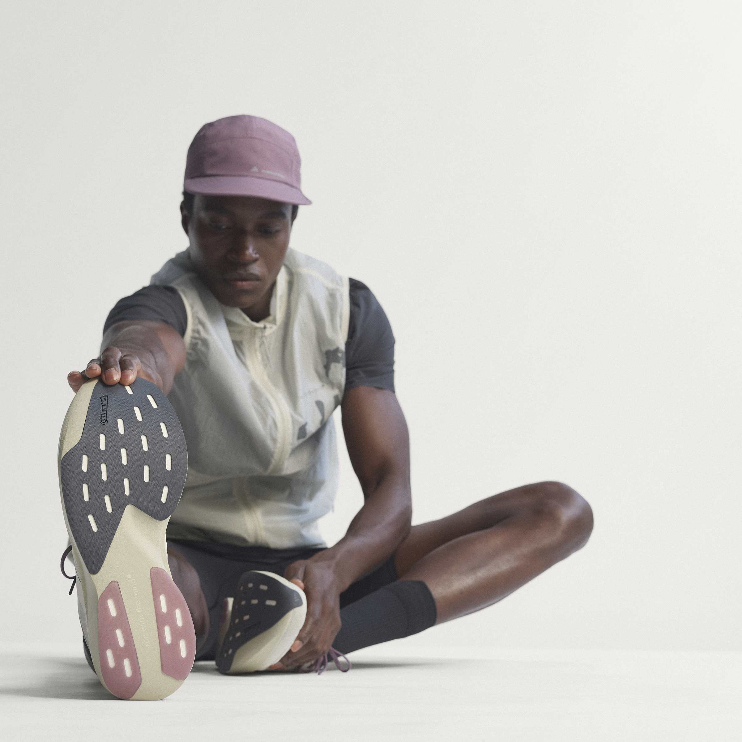 adidas Adizero Evo SL H.Koumori | Putty Grey / Alumina / Shadow Fig | Mens - Ekiden Sports