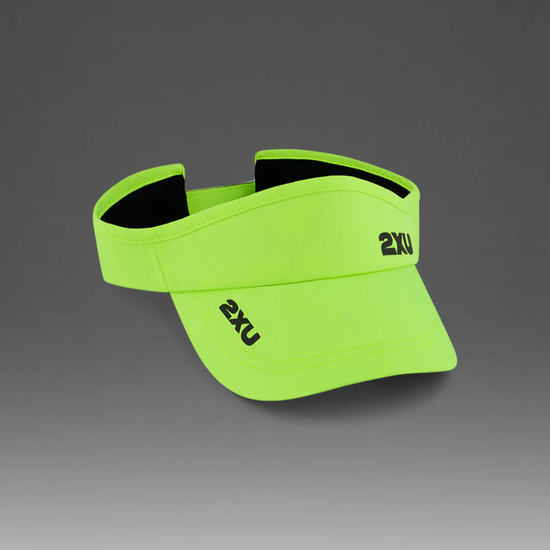 2XU Run Visor | Volt / Black - Ekiden Sports