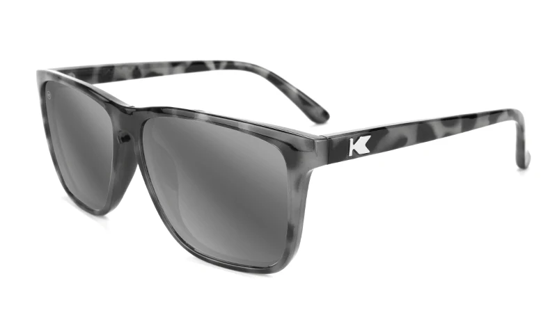 Knockaround Sunglasses | Fast Lanes | Granite Tortoise Shell / Silver Smoke - Ekiden Sports