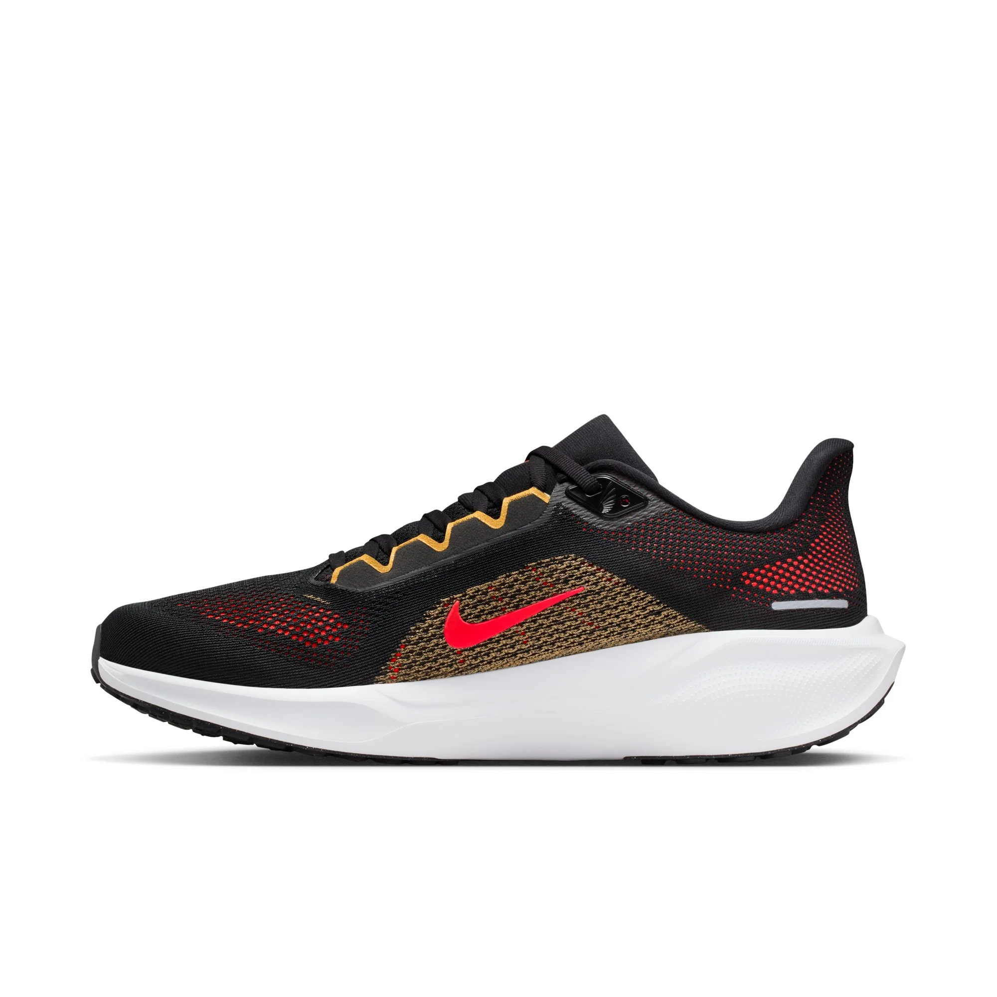 Nike Pegasus 41 | Black / Bright Crimson / Topaz Gold | Mens - Ekiden Sports