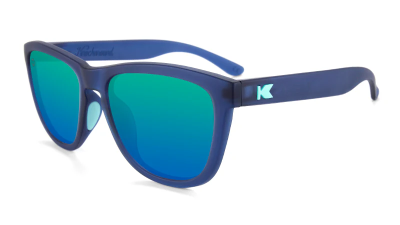 Knockaround Sunglasses | Premiums Sport | Rubberized Navy / Mint - Ekiden Sports