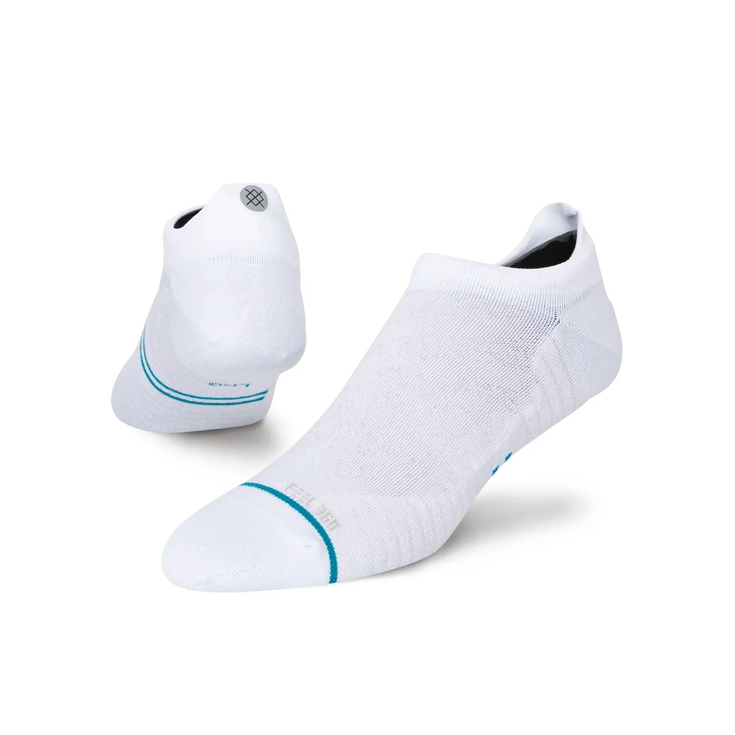 Stance Run UL Tab | Ultralight Cushion | Tab Length | White - Ekiden Sports