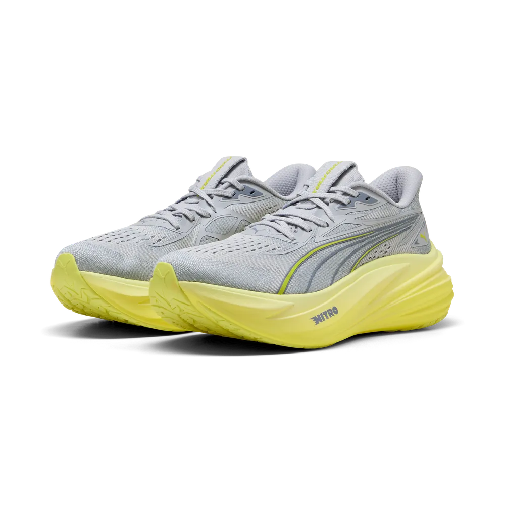Puma MagMax NITRO 2 | Vibrant Silver / Lux Lime | Mens - Ekiden Sports