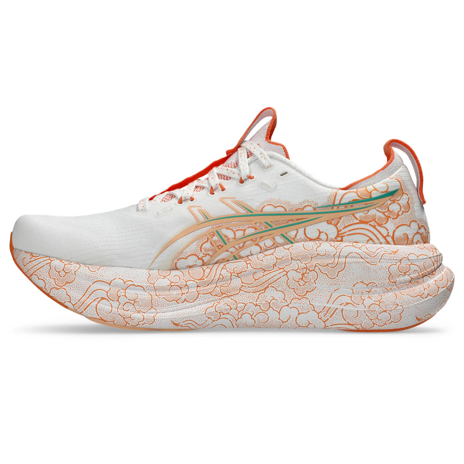 Asics Gel-Nimbus 28 Tokyo | White / Apricot Crush | Unisex - Ekiden Sports