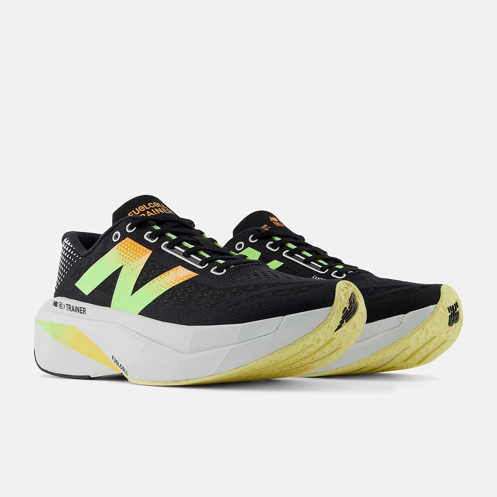 New Balance FuelCell SuperComp Trainer v3 Wide | Black / Phantom / Bleached Lime | Mens - Ekiden Sports