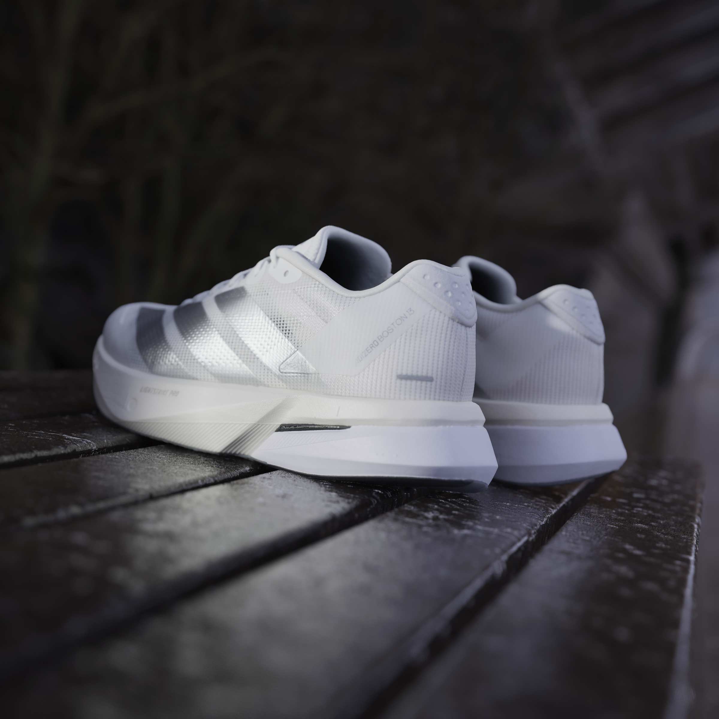 adidas Boston 13 | Cloud White / Matte Silver / Dash Grey | Womens - Ekiden Sports