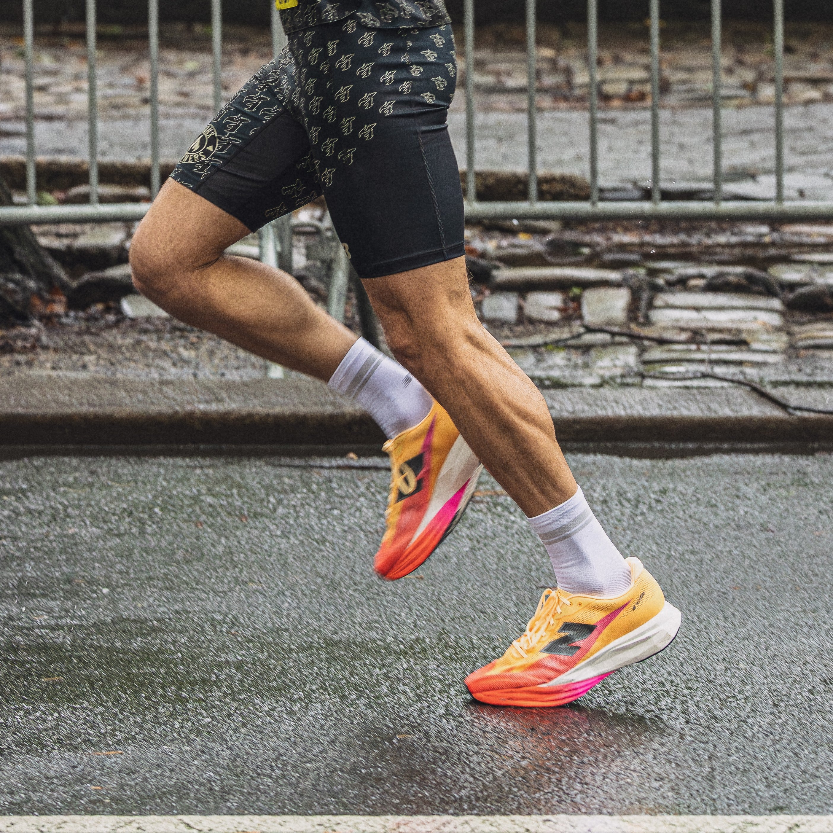 New Balance FuelCell SuperComp Elite v5 | Tangerine Heat / White Peach / Pink Heat | Mens - Ekiden Sports
