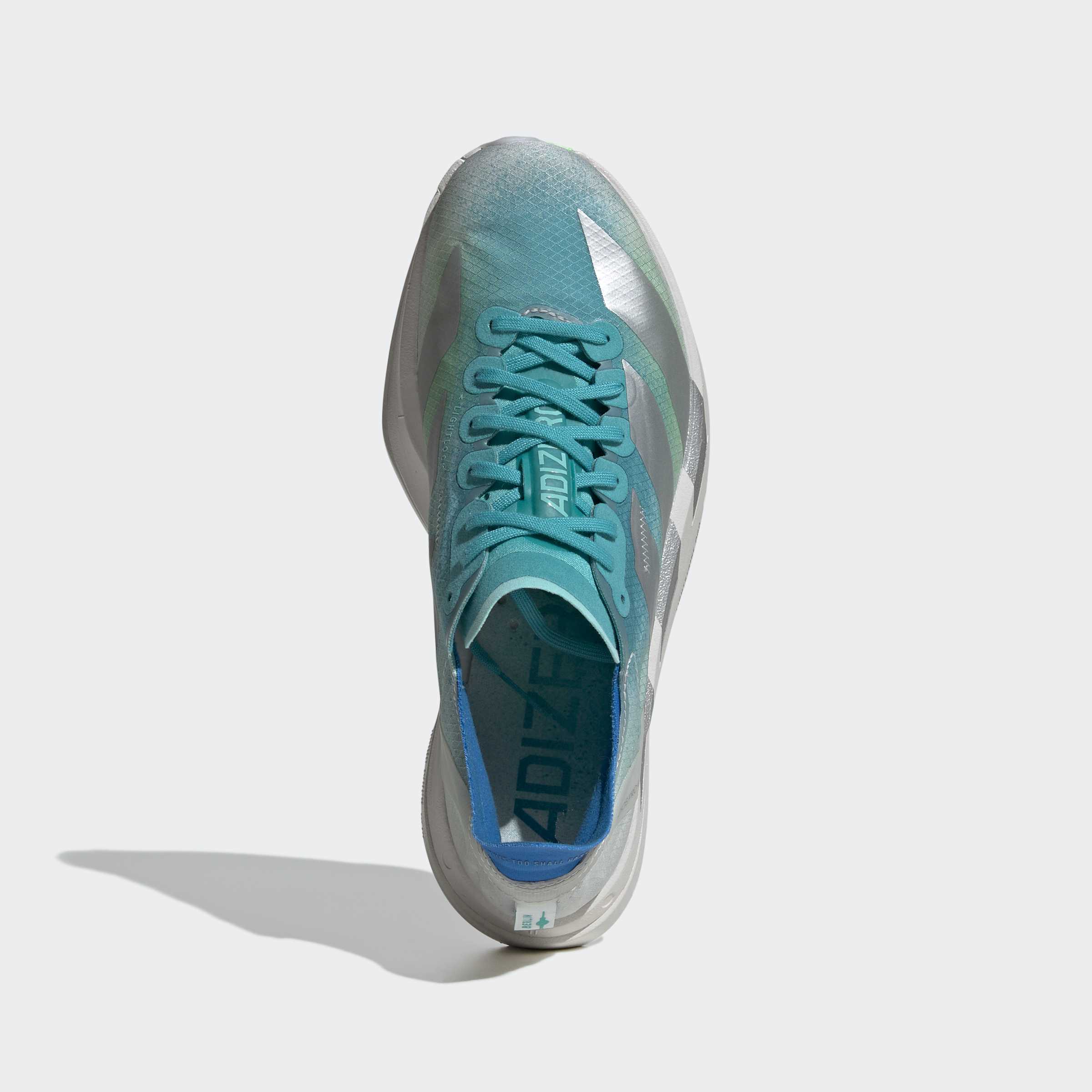 adidas Adizero Adios Pro 4 | Hi-Res Aqua / Matte Silver / Grey One | Womens - Ekiden Sports
