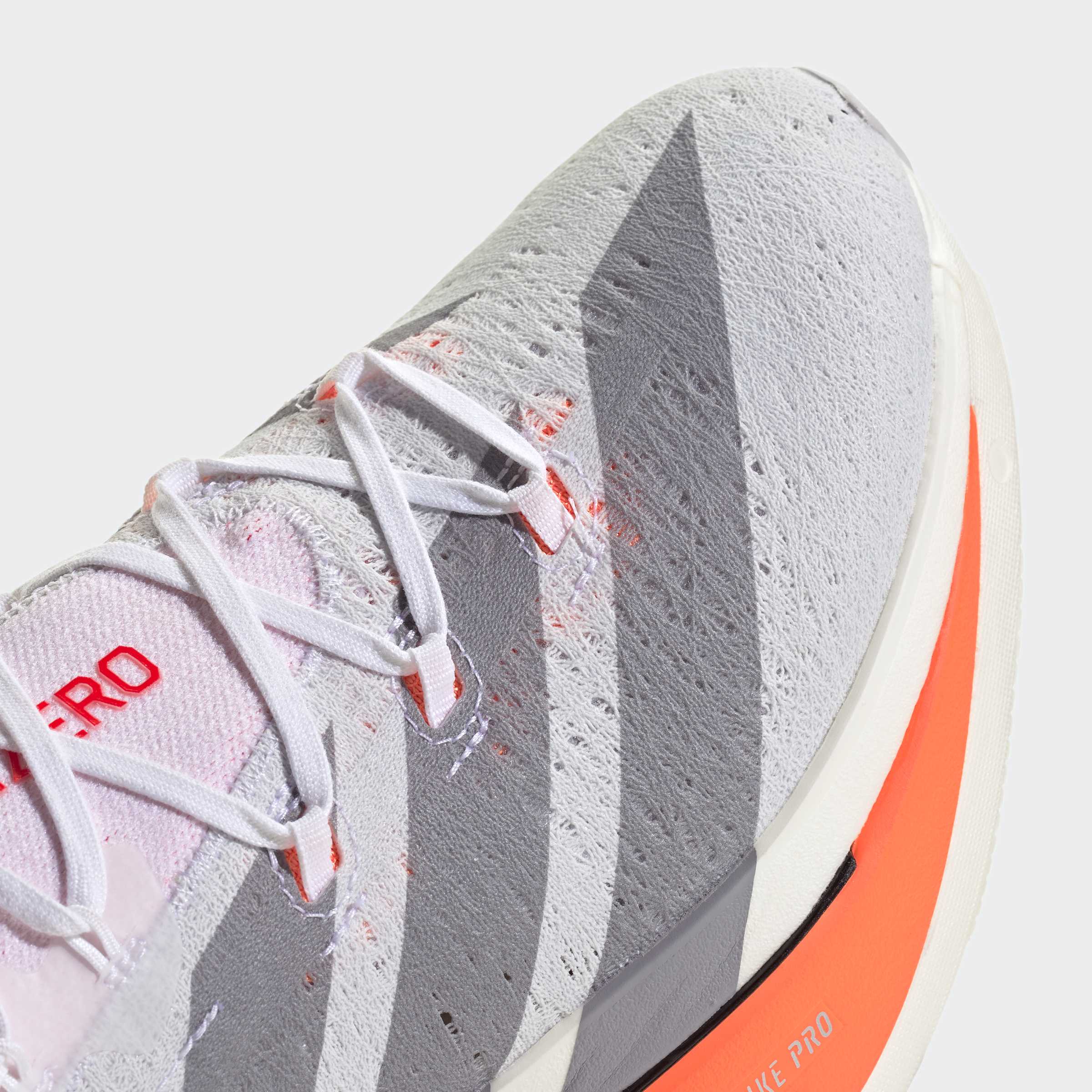 adidas Adizero Prime X3 Strung | Cloud White / Cloud White / Lucid Red | Unisex - Ekiden Sports