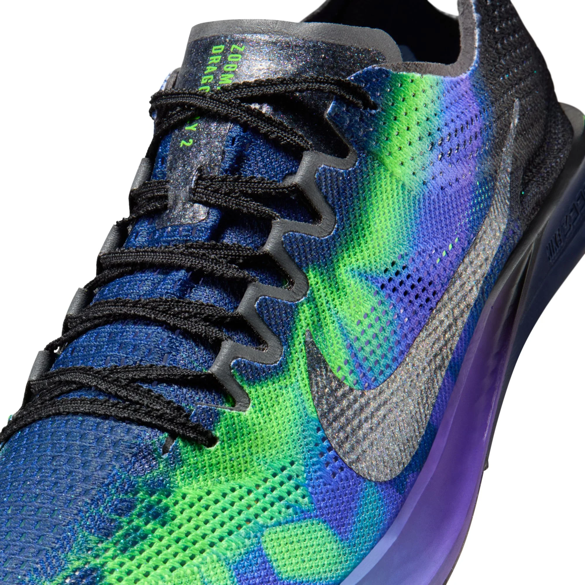 Nike Dragonfly 2 Glam Long Distance Spikes | Fierce Purple / Black / Electric Green | Unisex - Ekiden Sports