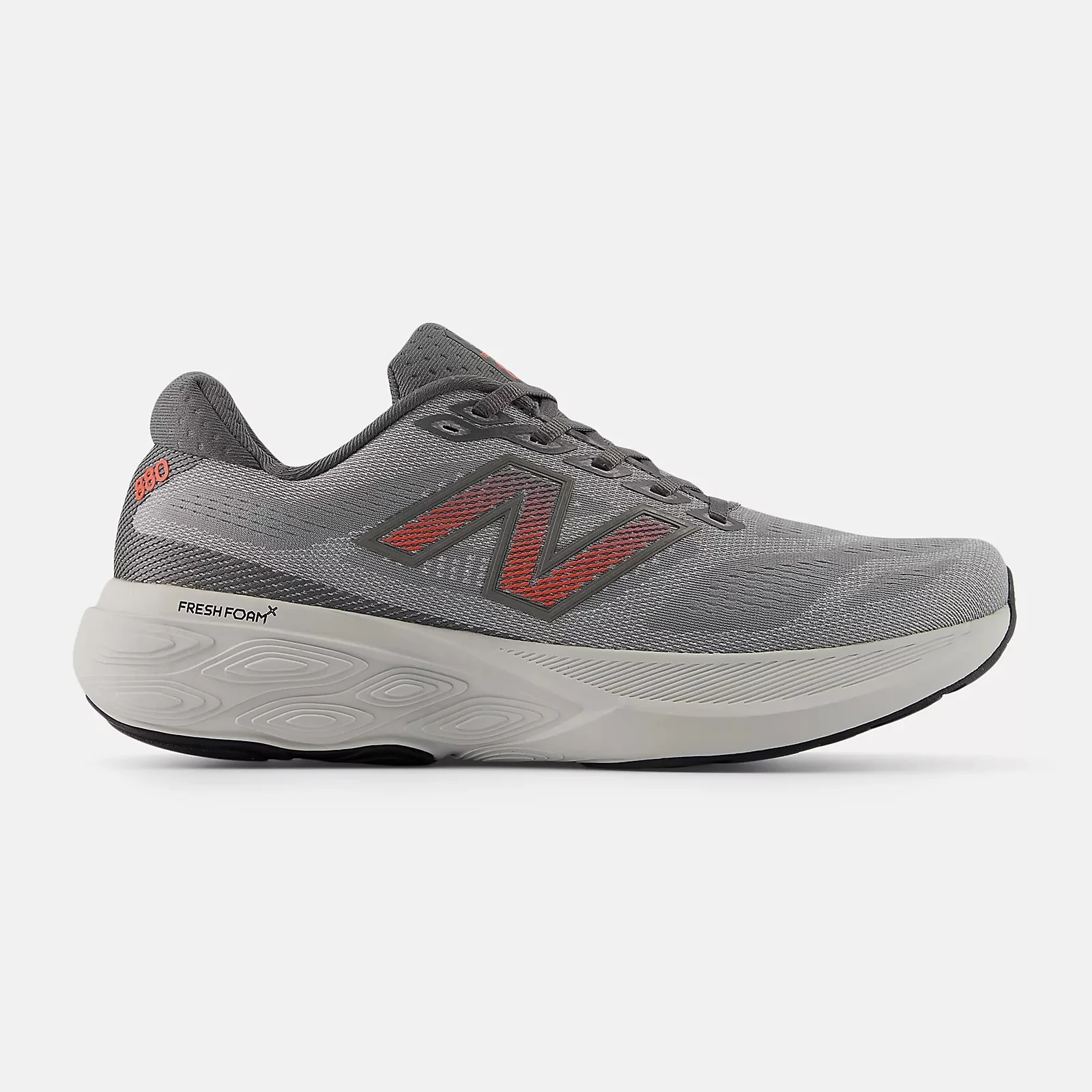 New Balance Fresh Foam X 880 v15 | Slate Grey / Reflection / Urgent Red | Mens - Ekiden Sports