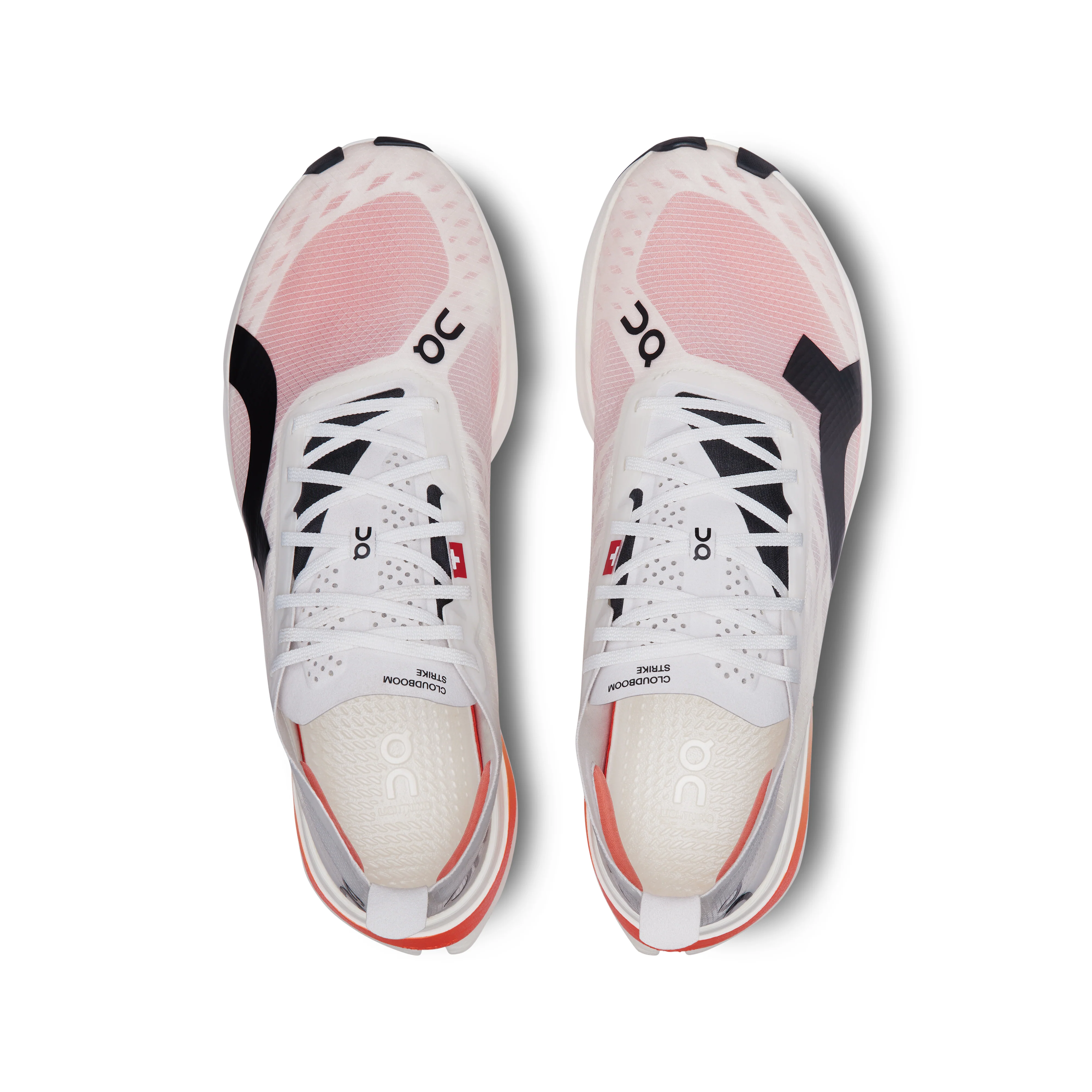 On Cloudboom Strike | White / Black | Mens - Ekiden Sports