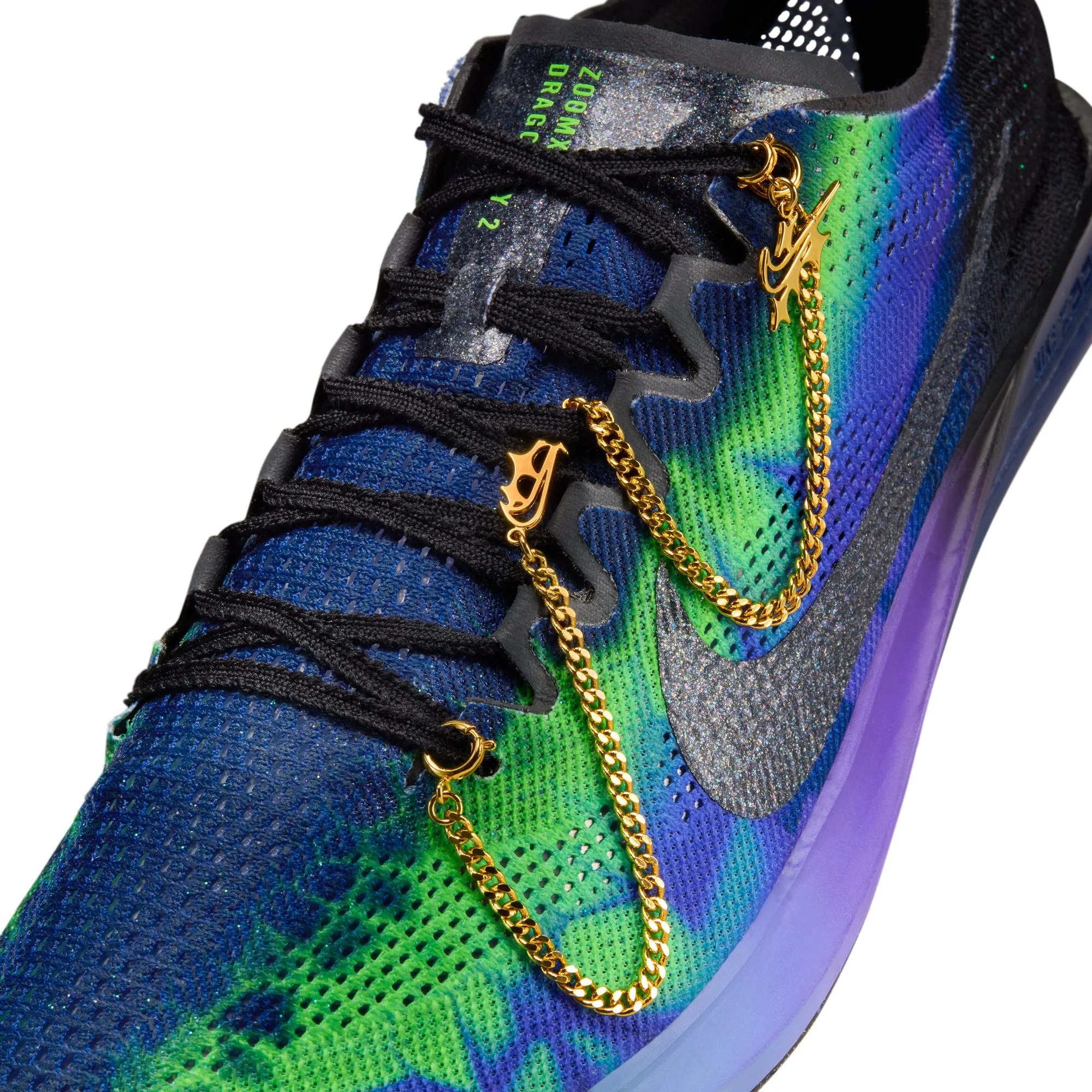Nike Dragonfly 2 Glam Long Distance Spikes | Fierce Purple / Black / Electric Green | Unisex - Ekiden Sports