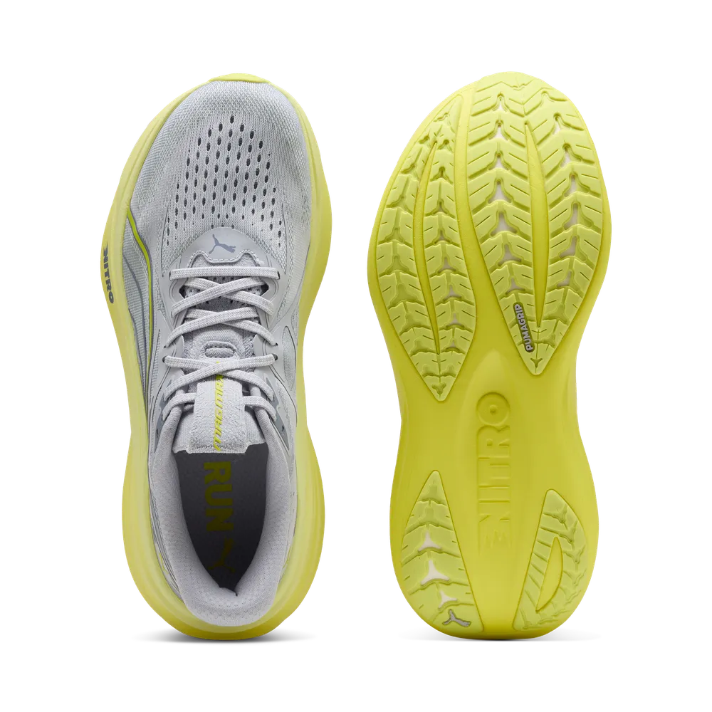 Puma MagMax NITRO 2 | Vibrant Silver / Lux Lime | Mens - Ekiden Sports