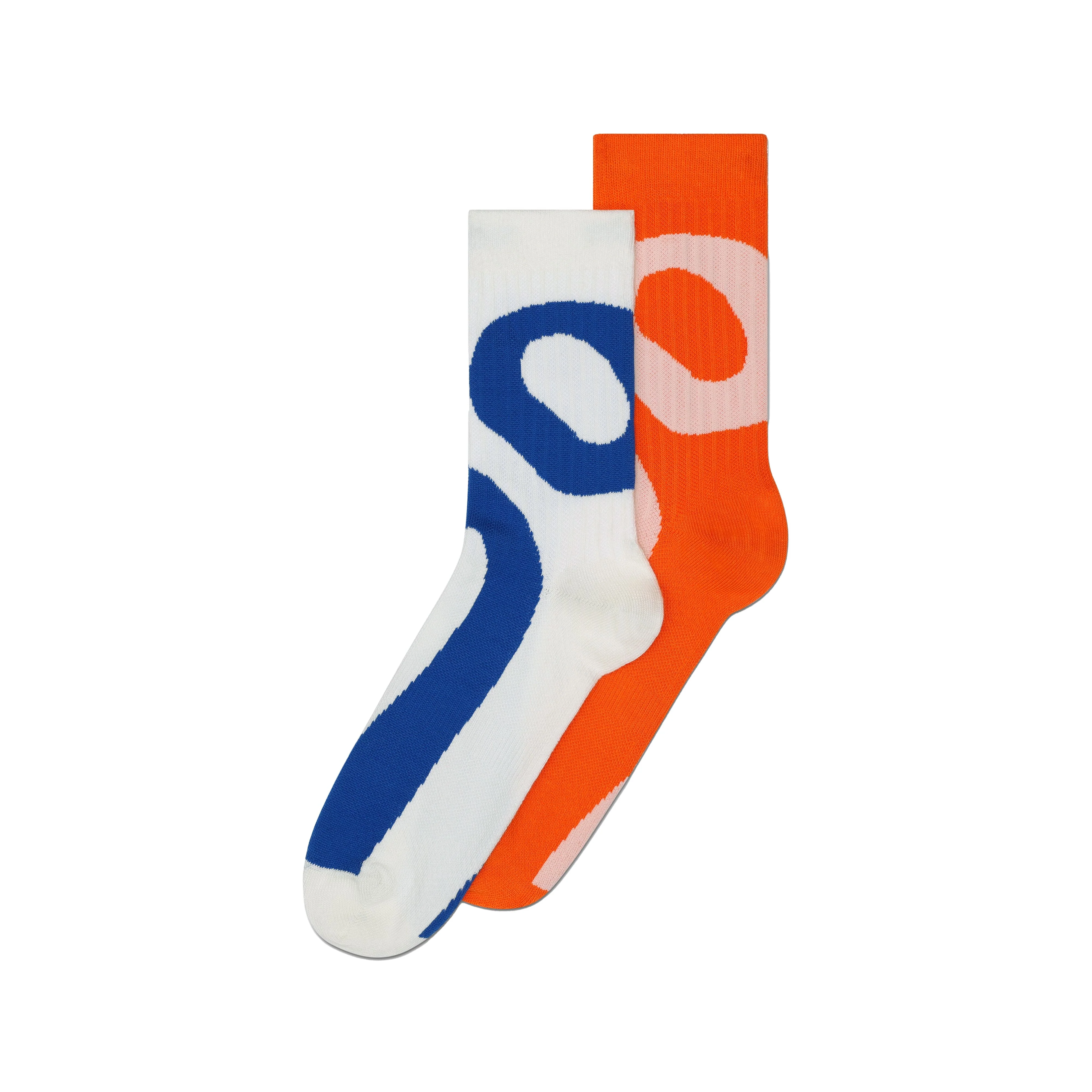 On Liquid Logo Sock High 2 pack | Ivory / Flame - Ekiden Sports