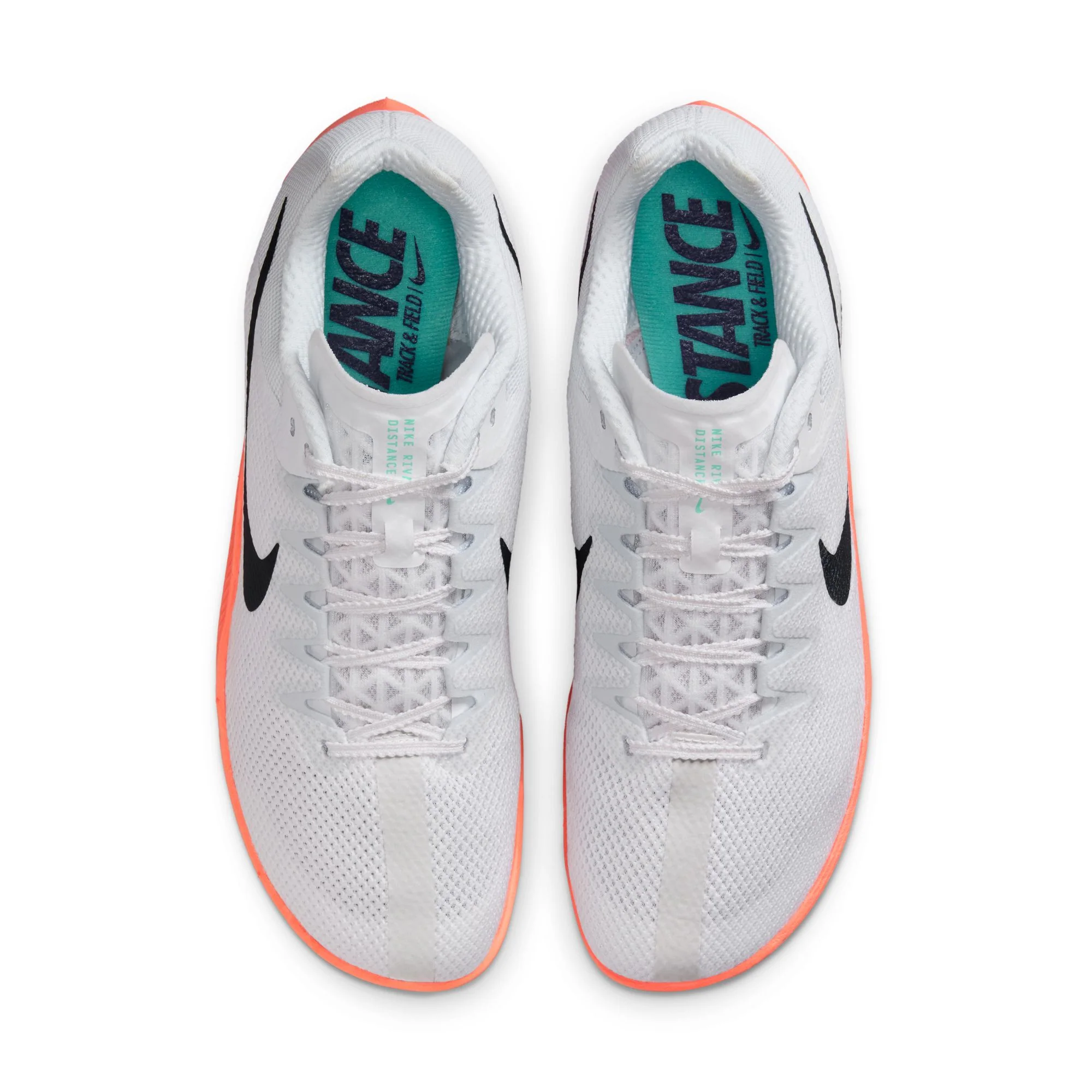 Nike Zoom Rival Distance Spikes | White / Obsidian / Bright Crimson / Hyper Turquoise | Unisex - Ekiden Sports