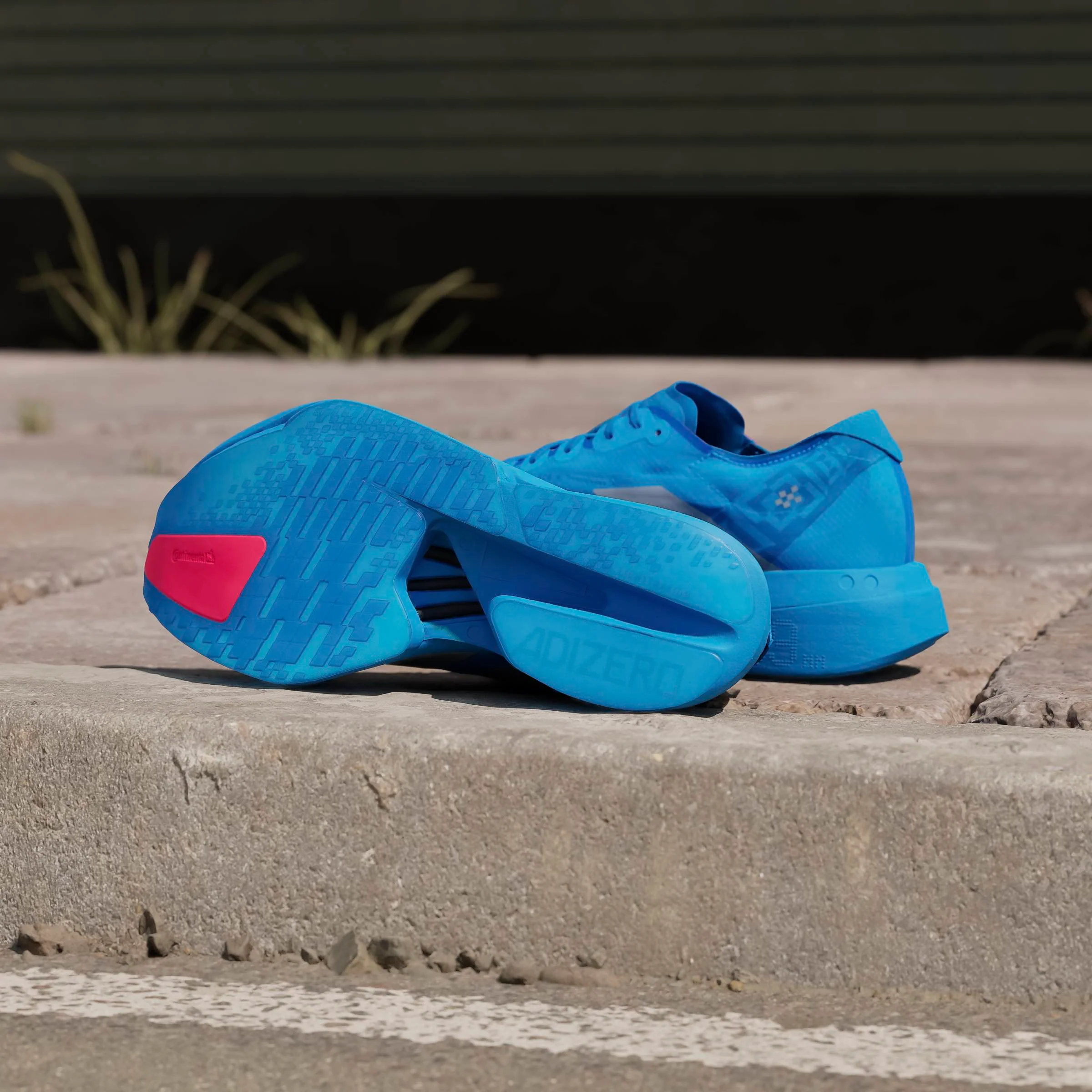adidas Adizero Adios Pro 4 | Solar Blue / Silver Metallic / Lucid Red | Mens - Ekiden Sports