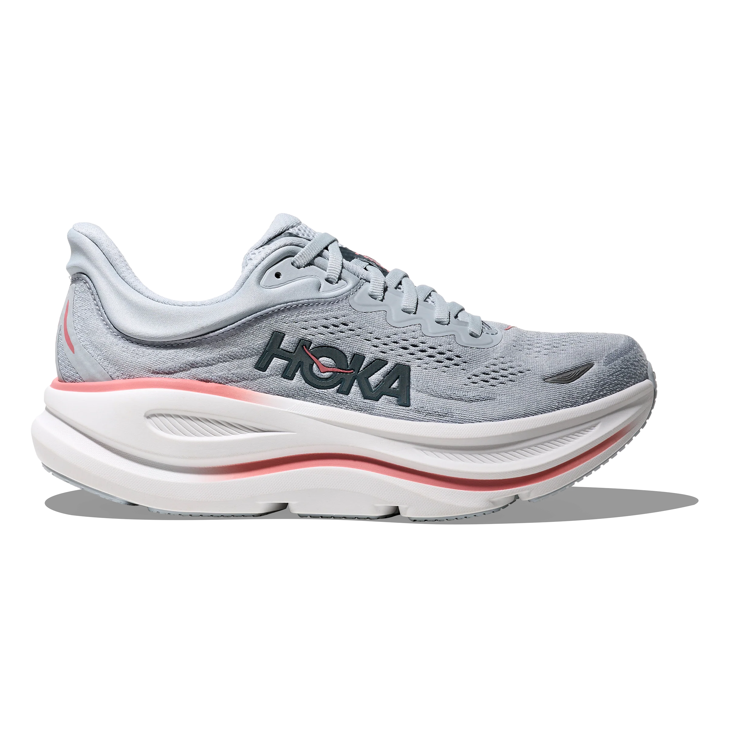 Hoka Bondi 9 Wide | Mineral Blue / Washed Blue | Womens - Ekiden Sports