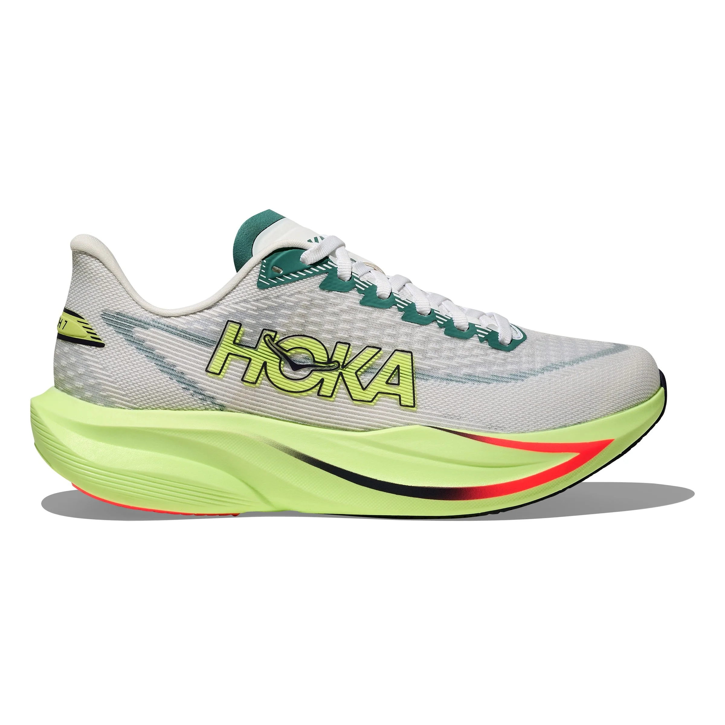 Hoka Mach 7 Wide | Frost / Neon Yuzu | Mens - Ekiden Sports