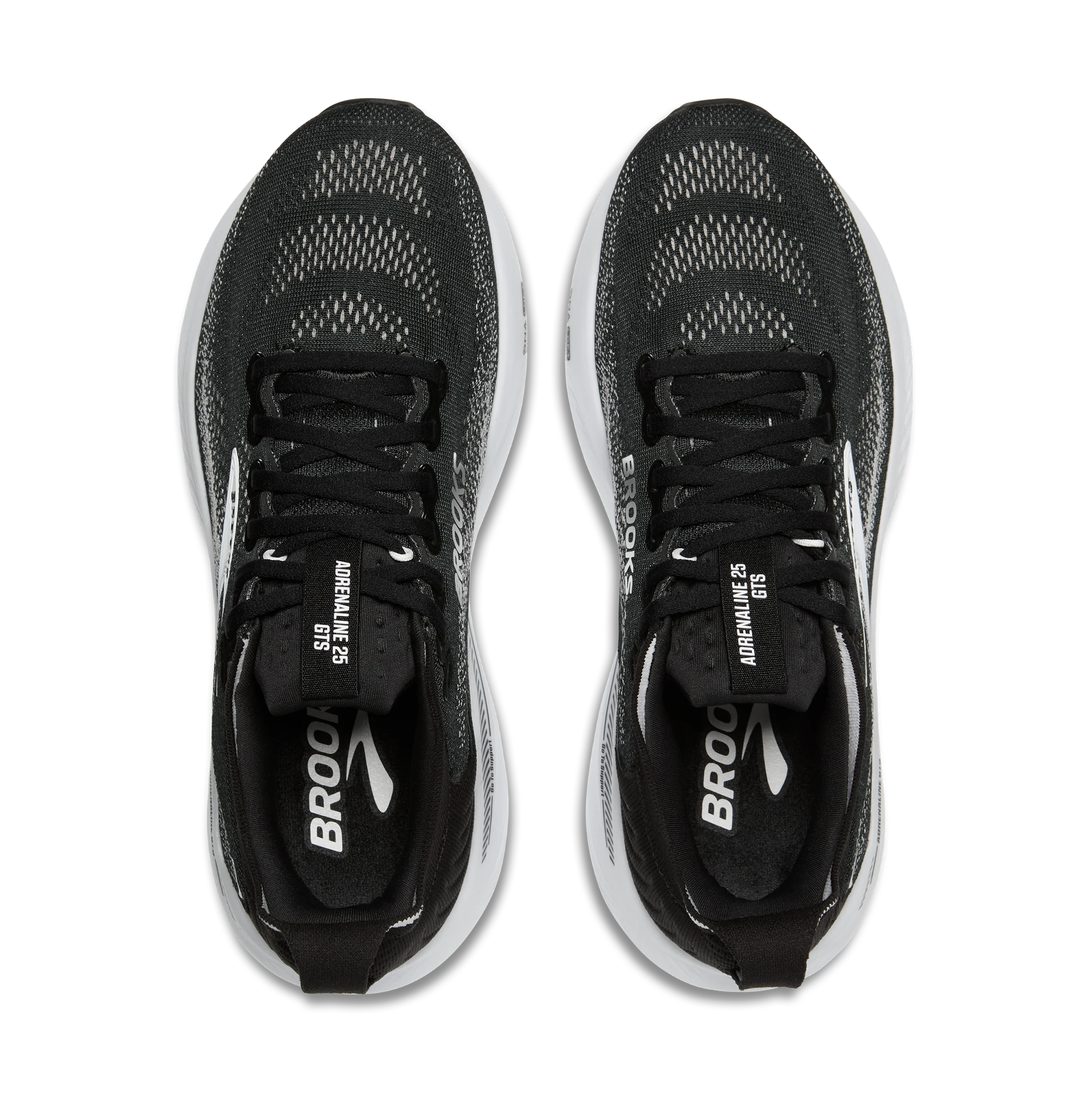 Brooks Adrenaline GTS 25 | Black / White | Mens - Ekiden Sports