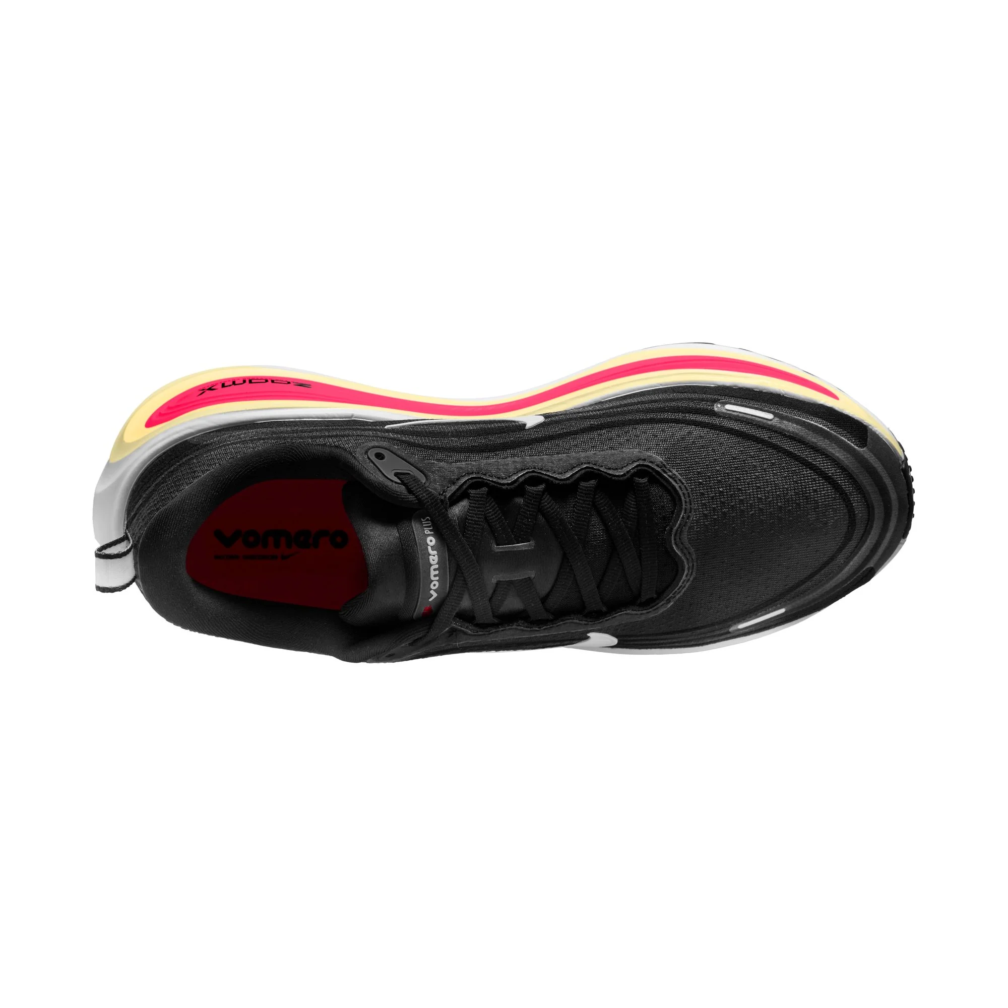 Nike Vomero Plus | Black / Bright Crimson / Sail / White | Mens - Ekiden Sports