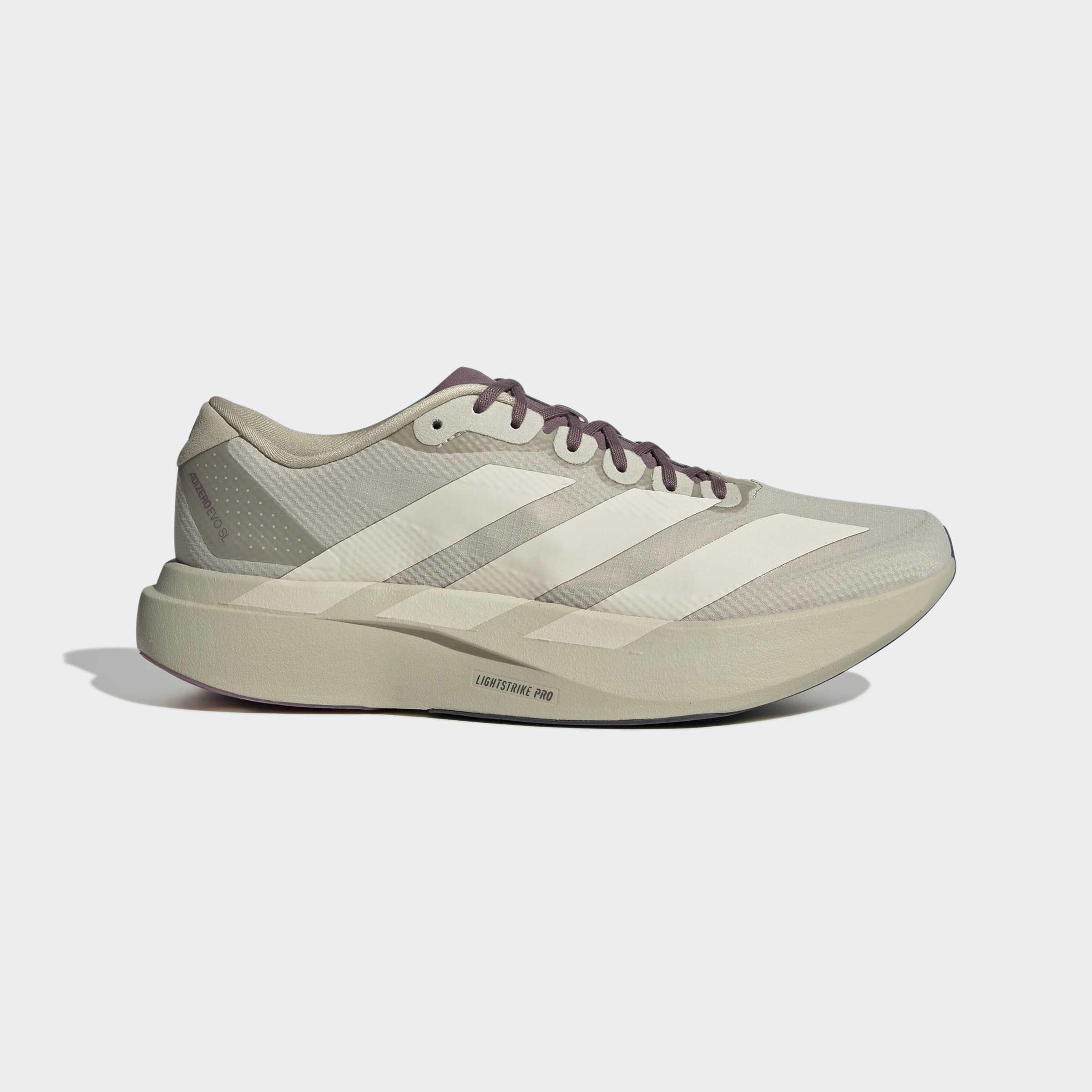adidas Adizero Evo SL H.Koumori | Putty Grey / Alumina / Shadow Fig | Mens - Ekiden Sports