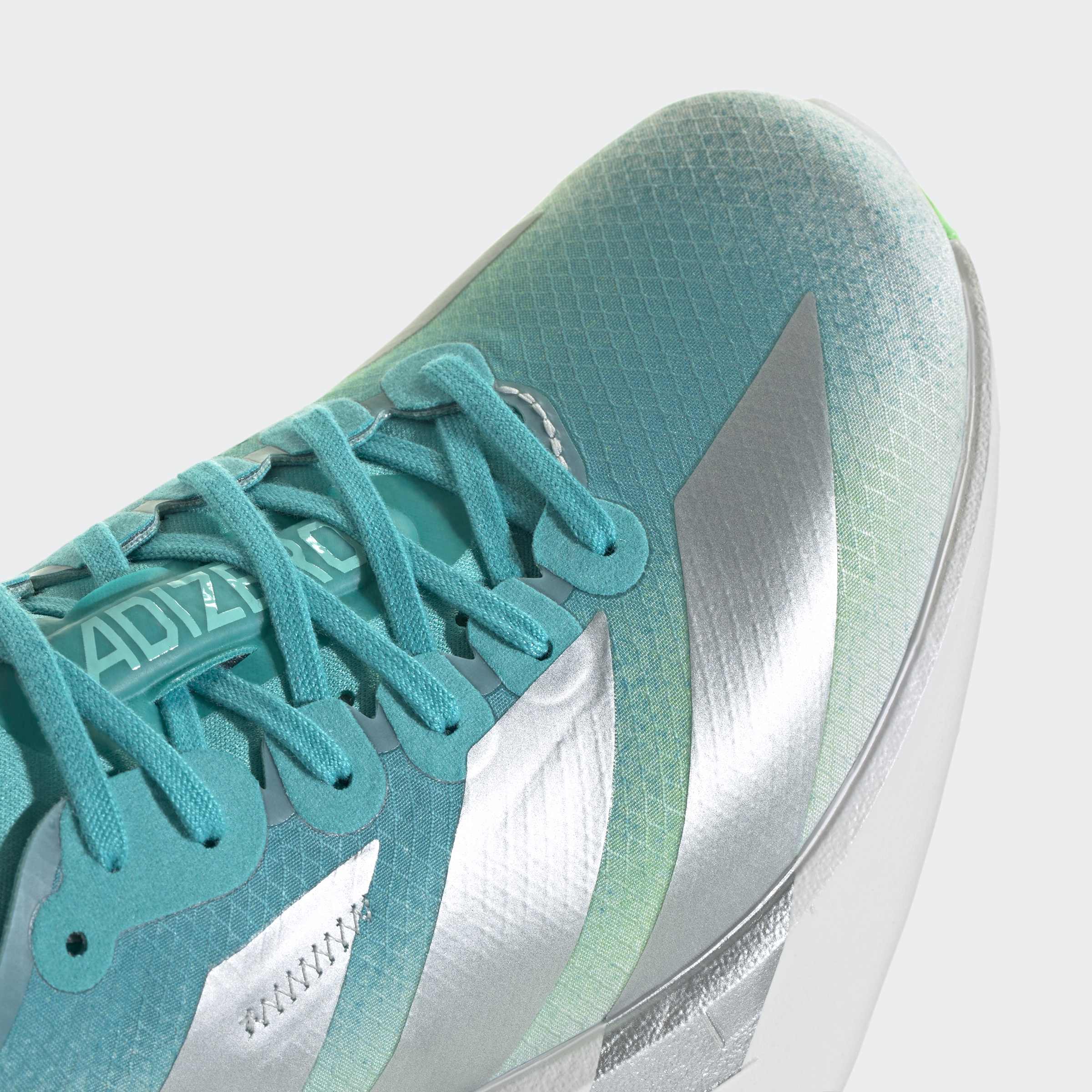 adidas Adizero Adios Pro 4 | Hi-Res Aqua / Matte Silver / Grey One | Womens - Ekiden Sports