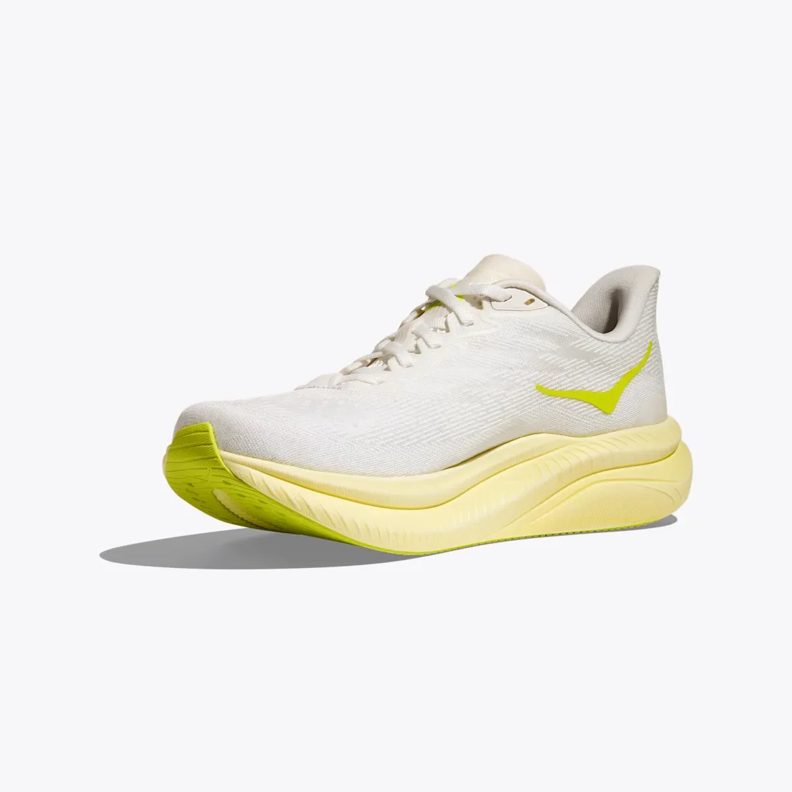 Hoka Mach 6 | White / Neon Hoka Citrus | Womens - Ekiden Sports