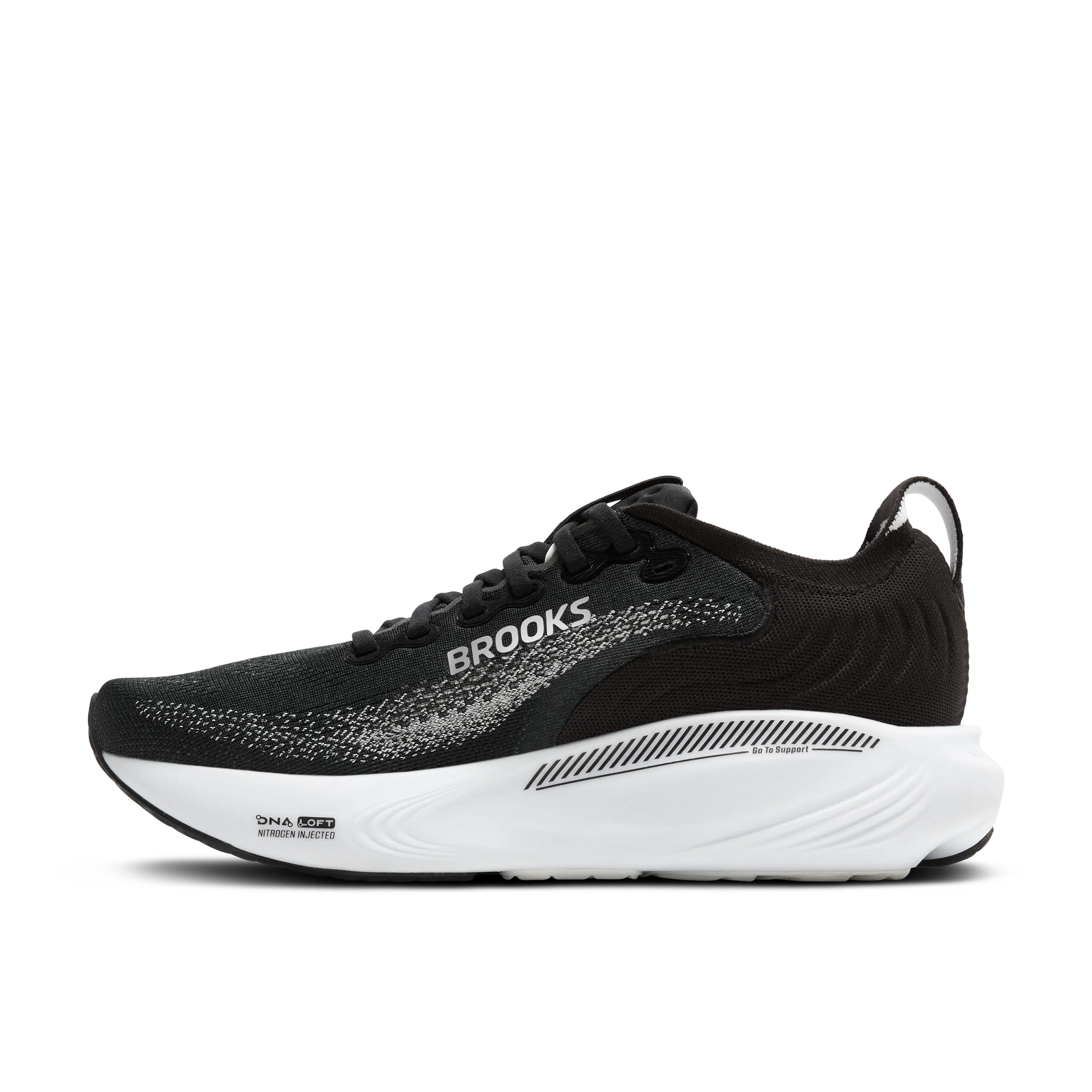 Brooks Adrenaline GTS 25 | Black / White | Mens - Ekiden Sports